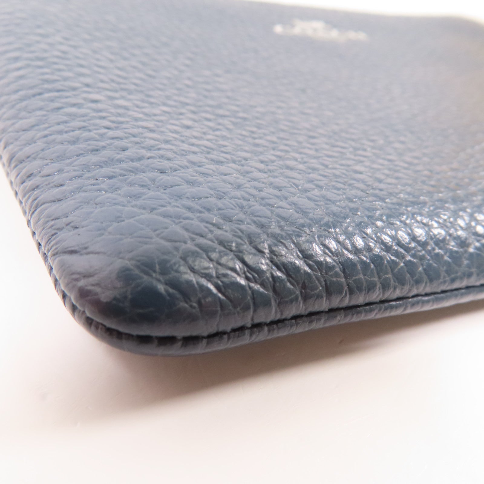 COACH 【激減優惠】牛皮皮革Pouch Wallet銀扣錢包