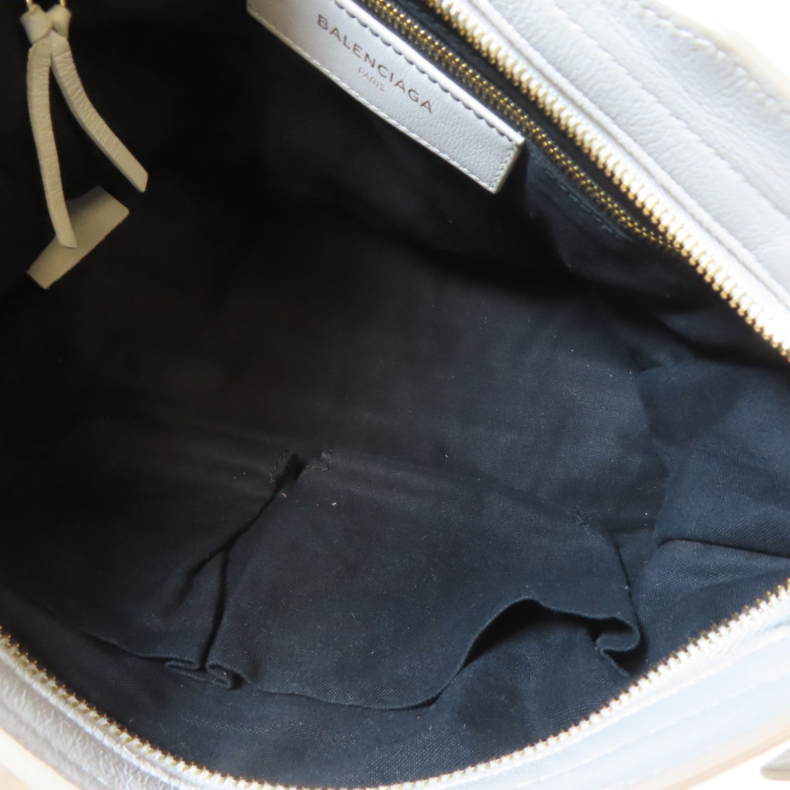 BALENCIAGA 【激減優惠】牛皮皮革City Mini金扣手挽肩背兩用袋灰色
