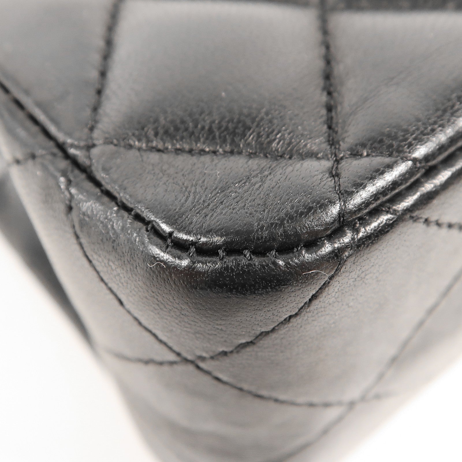 CHANEL 羊皮皮革Classic 25銀扣鏈帶肩背袋