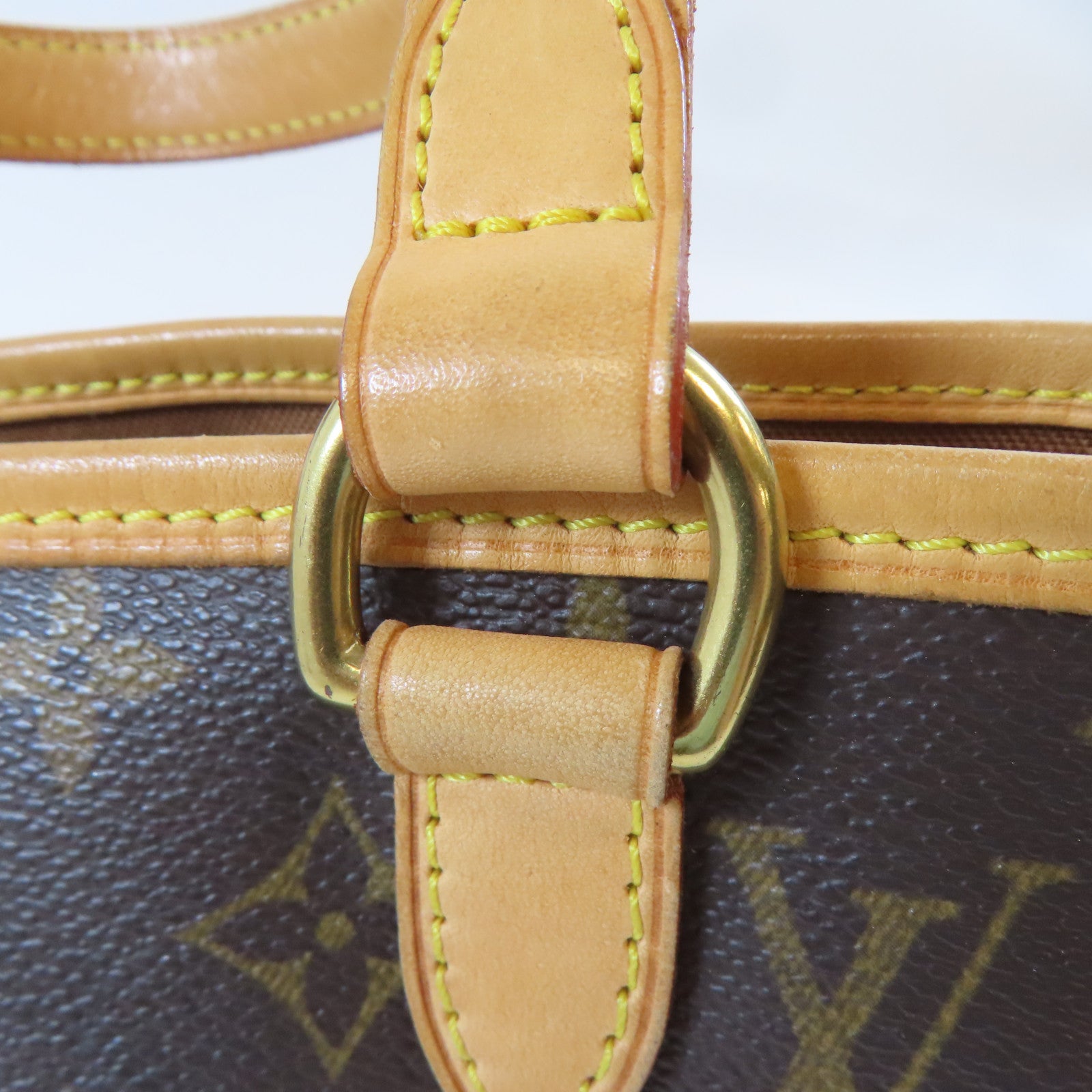 LOUIS VUITTON Monogram Batignolles金扣手挽袋啡色