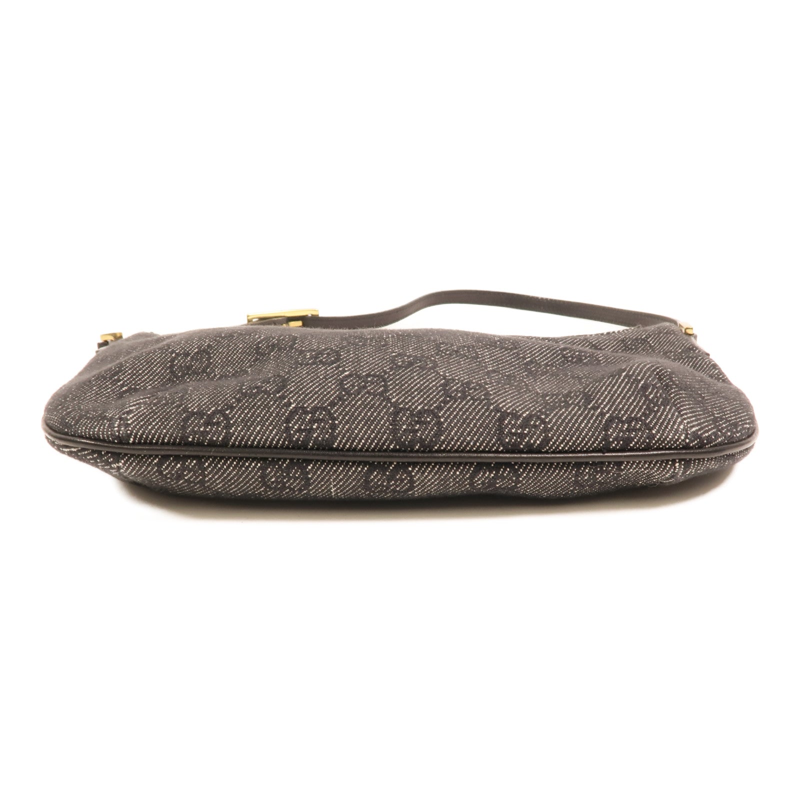 GUCCI 牛仔布Shoulder Bag金扣肩背袋
