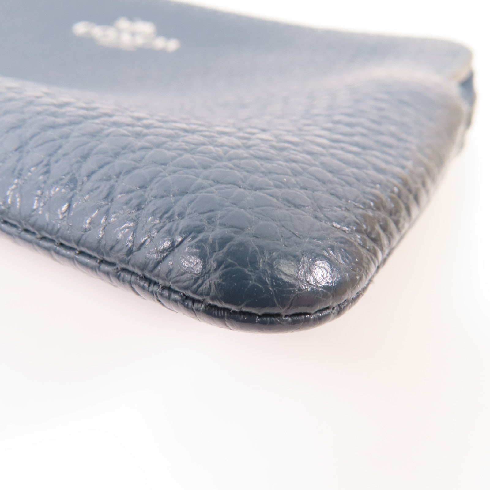 COACH 【激減優惠】牛皮皮革Pouch Wallet銀扣錢包