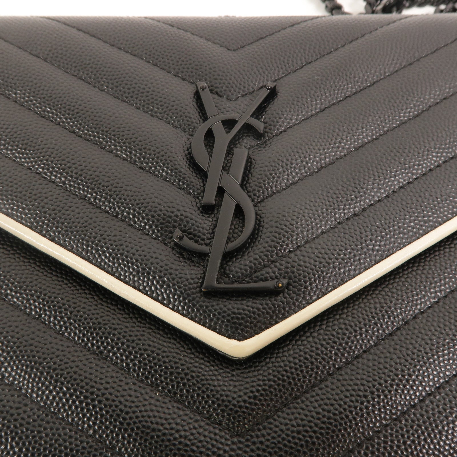 SAINT LAURENT 牛皮皮革Cassandre Chain Wallet肩背袋