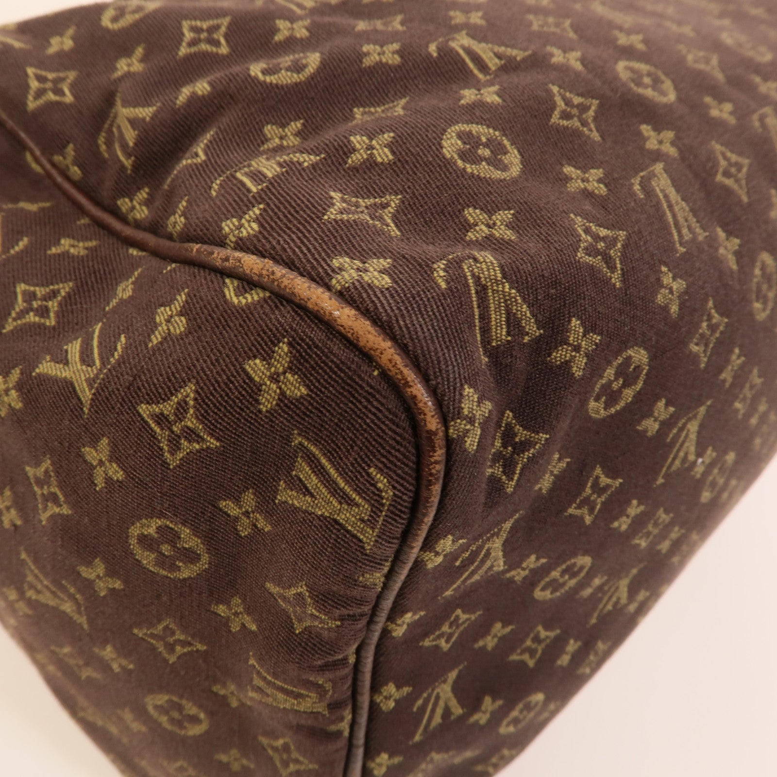 LOUIS VUITTON Monogram Mini Lin Speedy 30金扣手挽袋