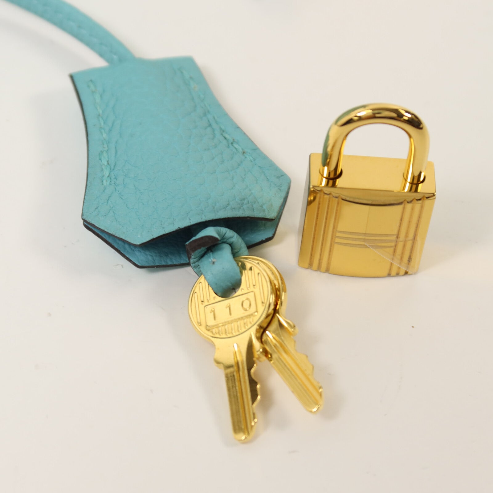 HERMES Togo皮革Kelly 28手挽肩背兩用袋Bleu Atoll