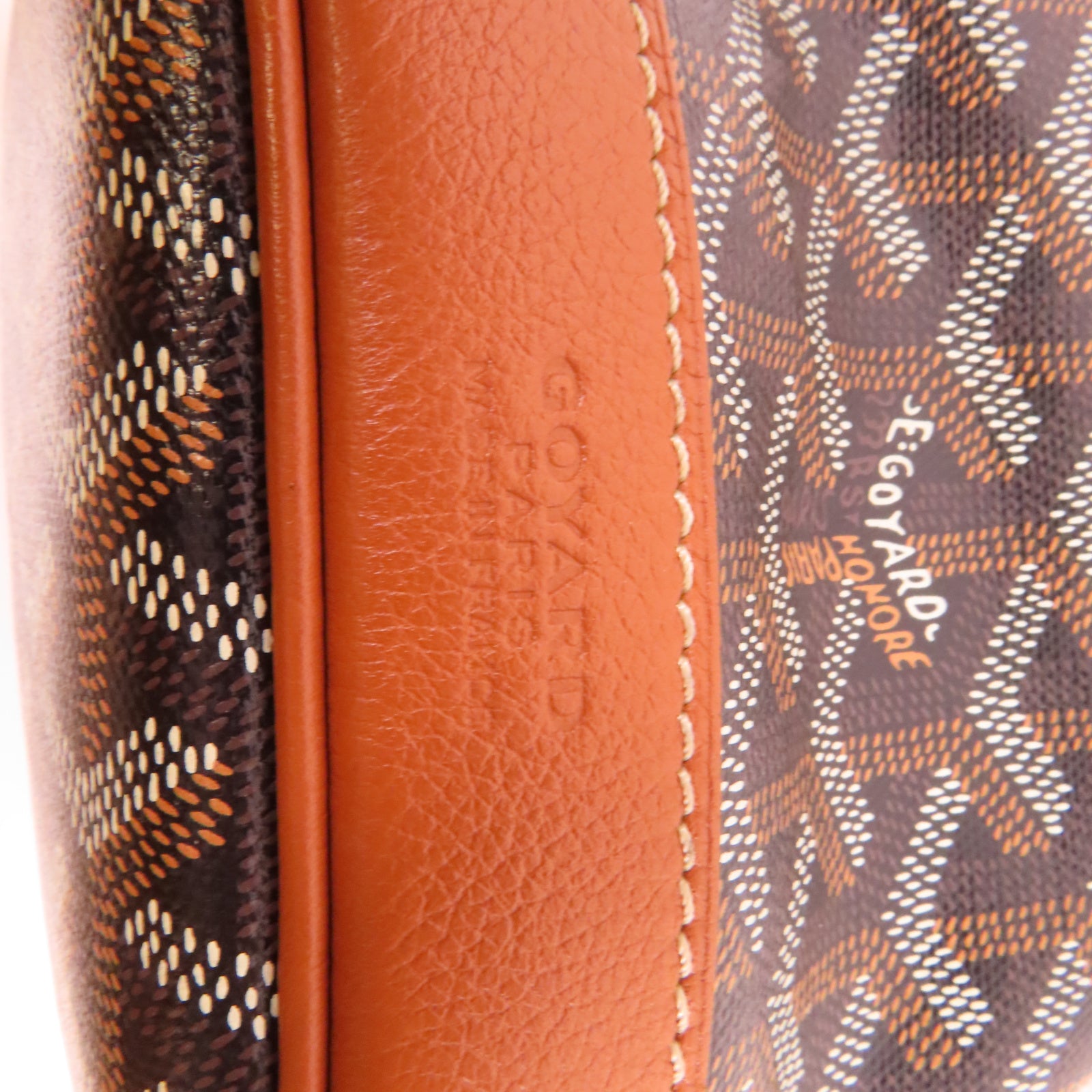 GOYARD 塗層帆布Petit Flot Bucket銀扣肩背袋黑色/啡色