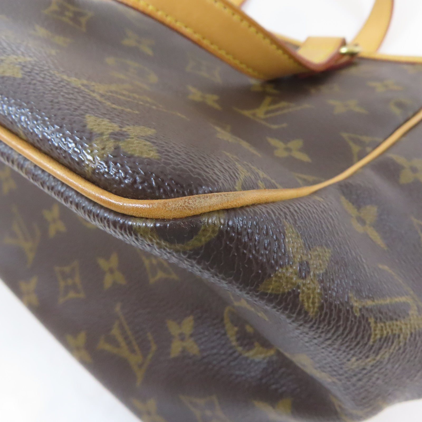LOUIS VUITTON Monogram Batignolles金扣手挽袋啡色