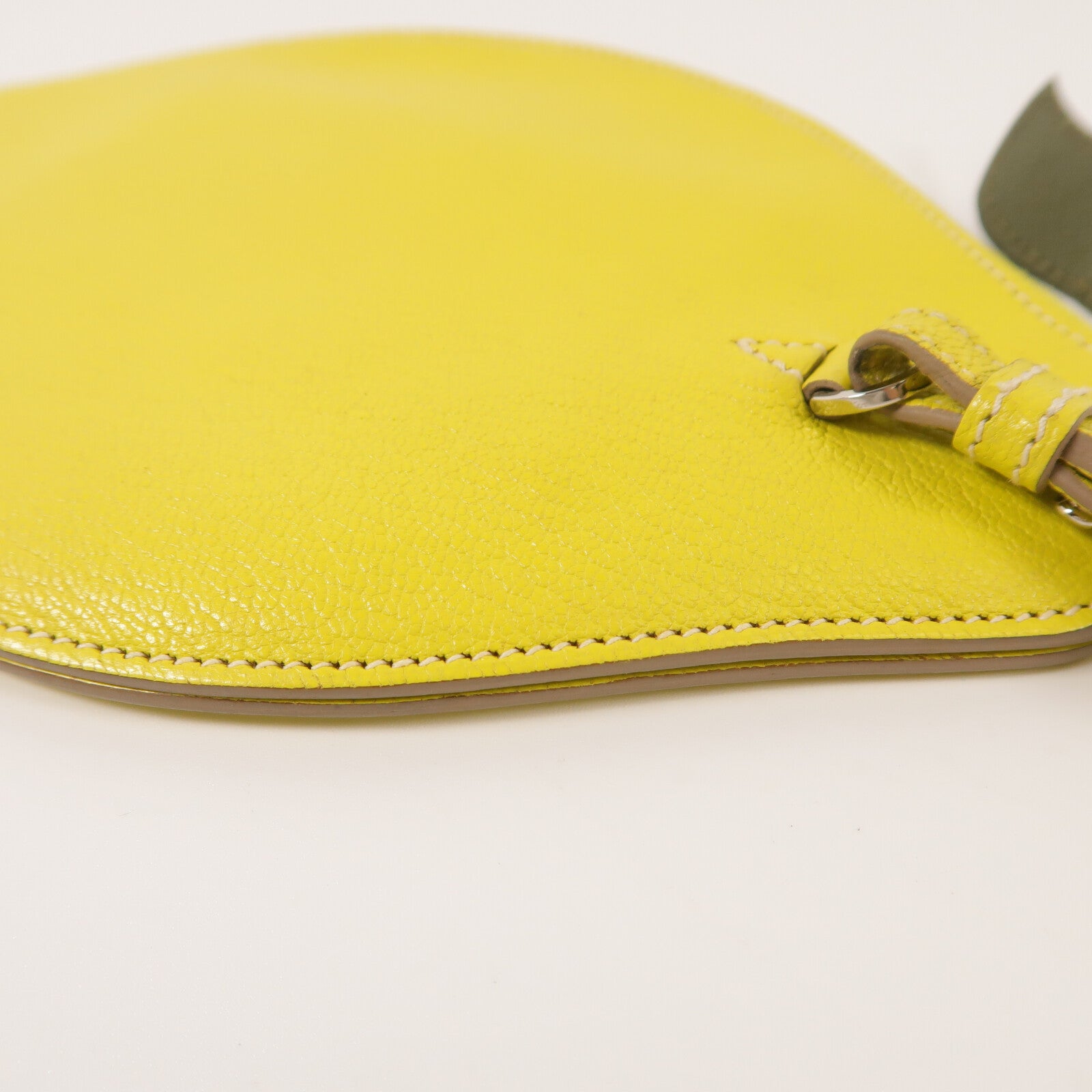 HERMES Chevre皮革Lemon Tutti Frutti Clutch手拿包Lime