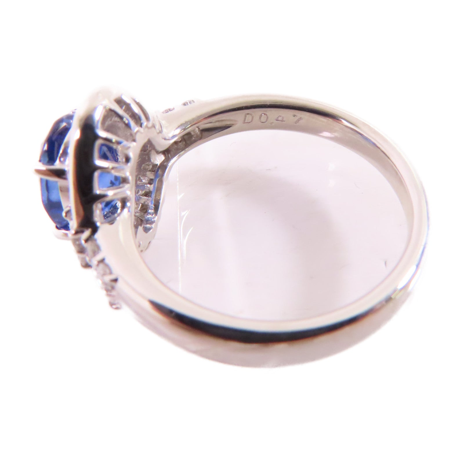 JEWELRY 【激減優惠】PT900鉑金/2.14ct藍寶石/0.47ct鑽石Sapphire/Diamond Ring戒指US#6