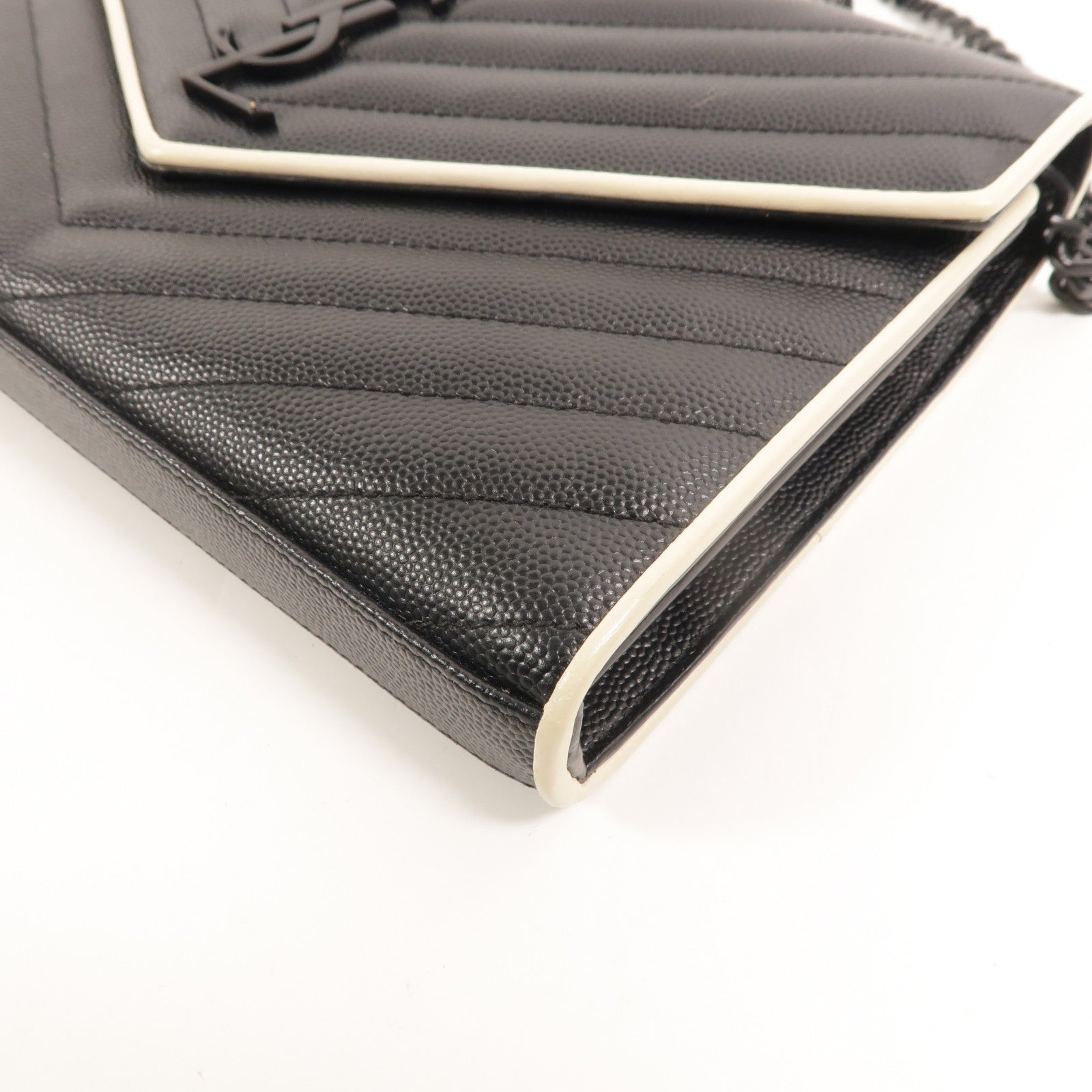 SAINT LAURENT 牛皮皮革Cassandre Chain Wallet肩背袋