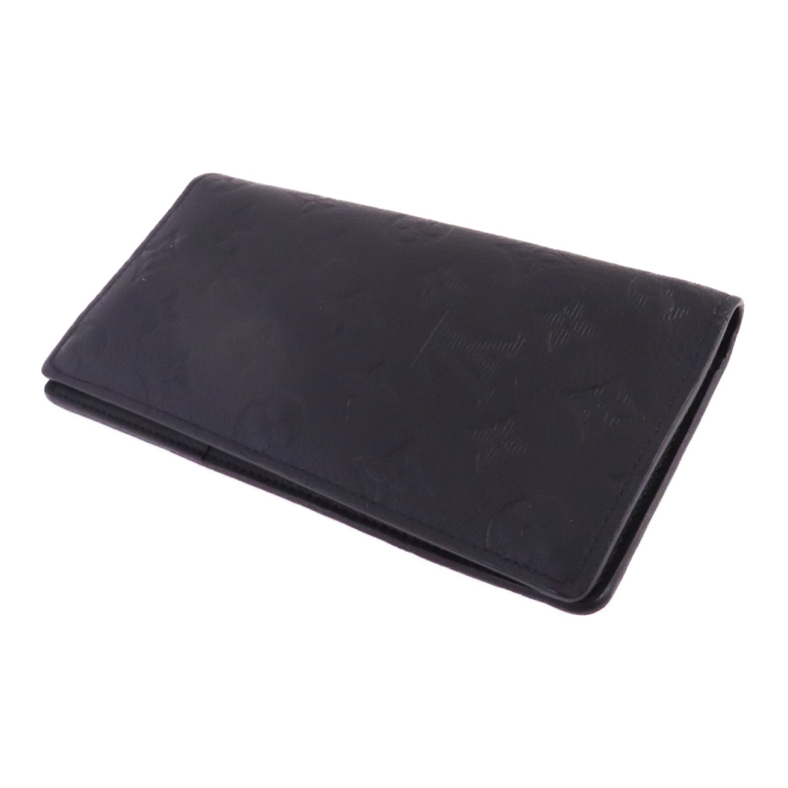 LOUIS VUITTON Monogram Shadow Brazza Wallet長錢包黑色