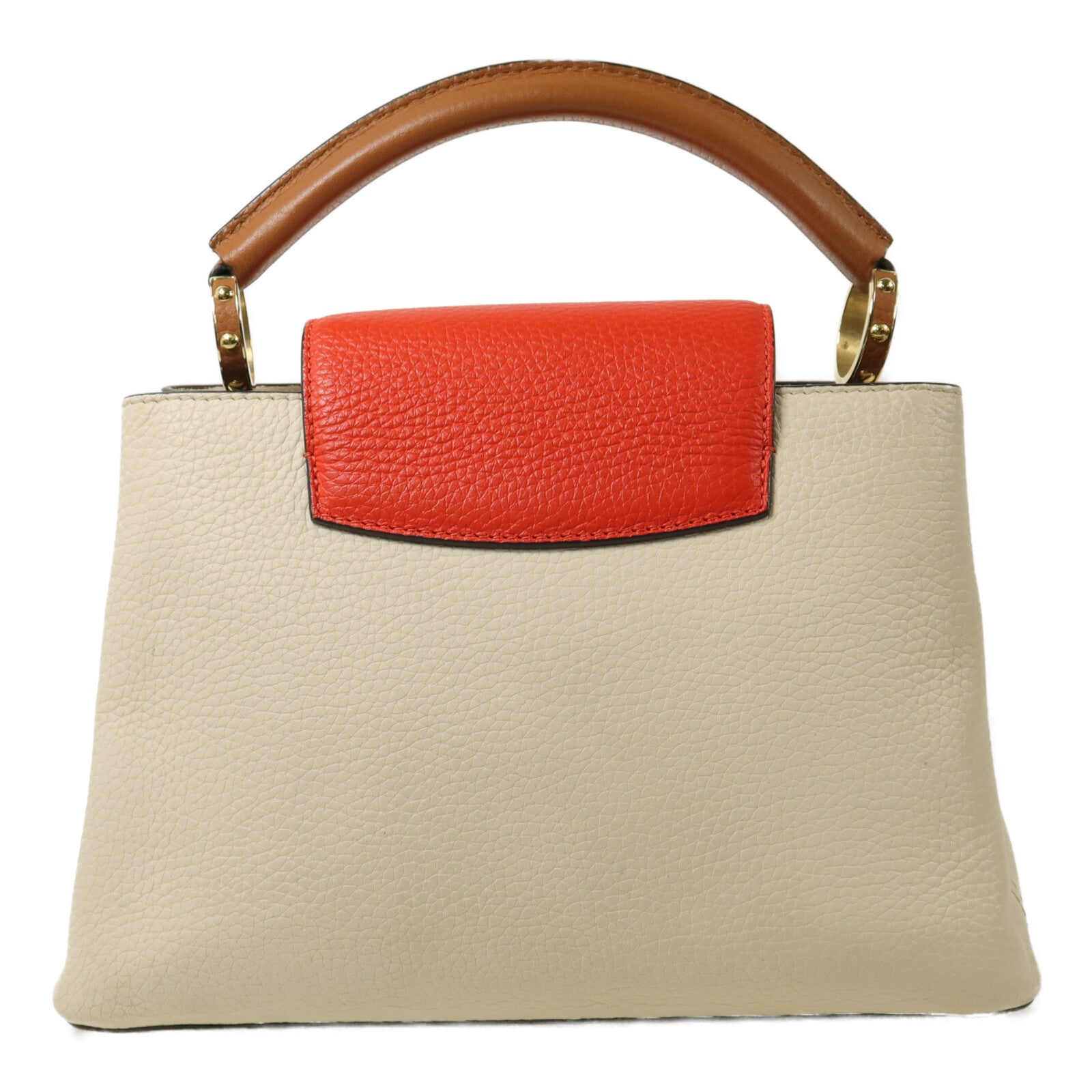 LOUIS VUITTON 牛皮皮革Capucines BB手挽肩背兩用袋