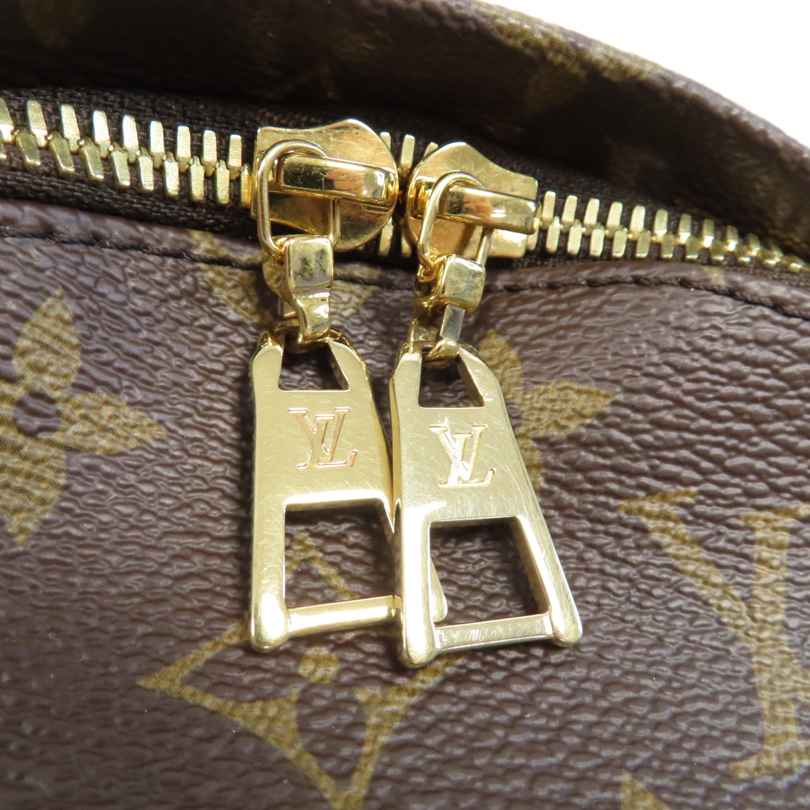 LOUIS VUITTON Monogram Reverse Palm Springs PM金扣背包啡色