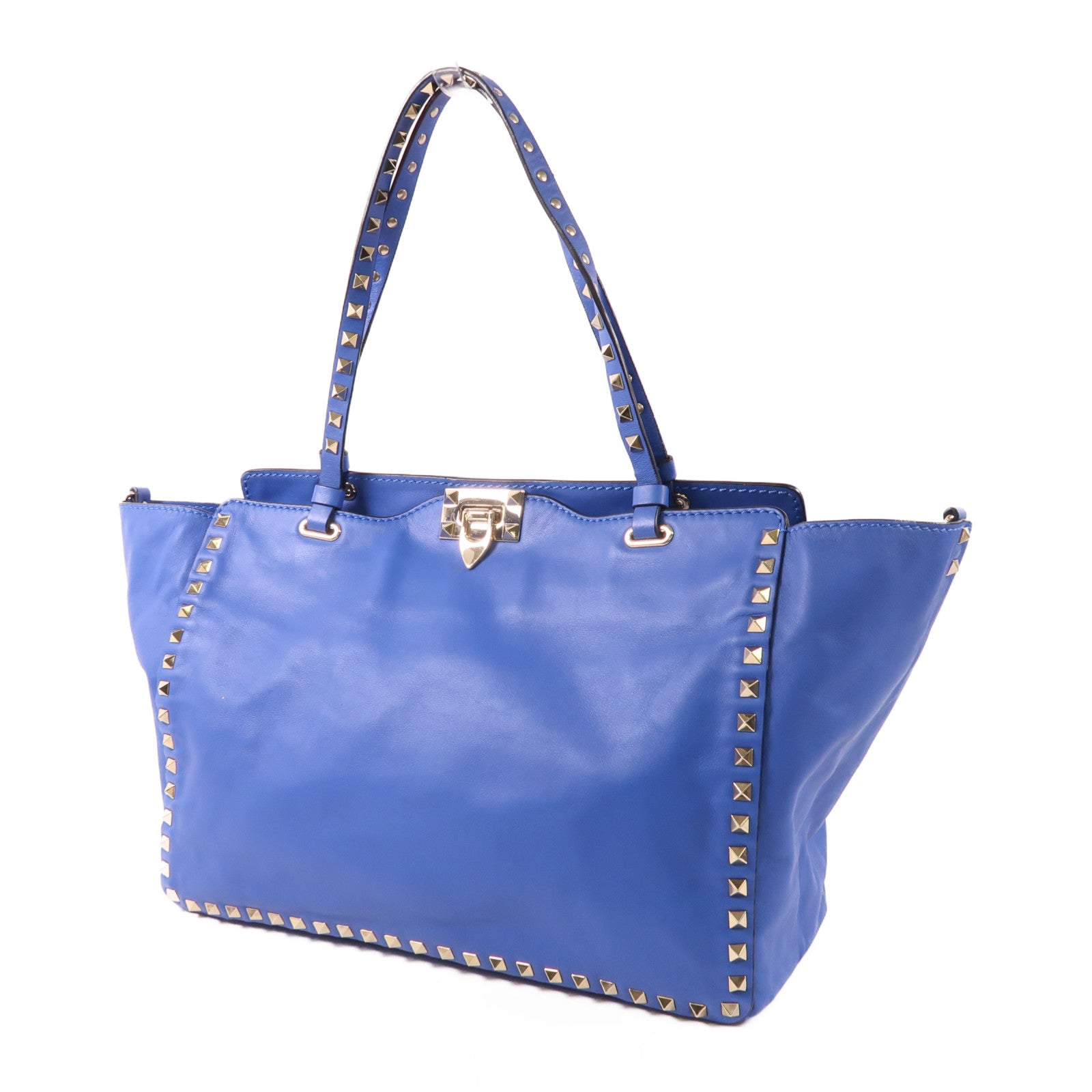 Valentino 牛皮皮革2 Way Shoulder Bag金扣手挽肩背兩用袋