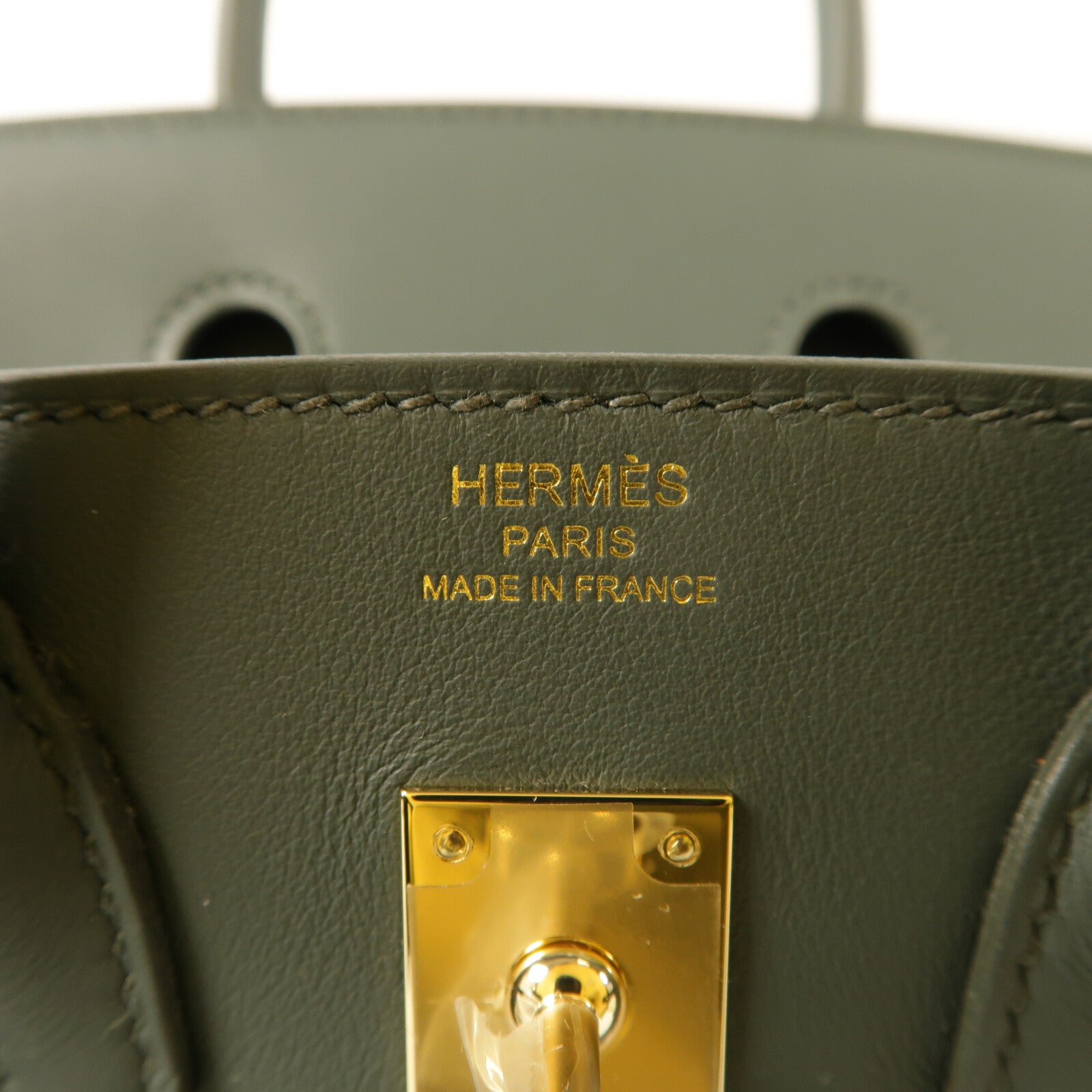 HERMES Swift皮革Birkin 25手挽袋Vert Mangrove