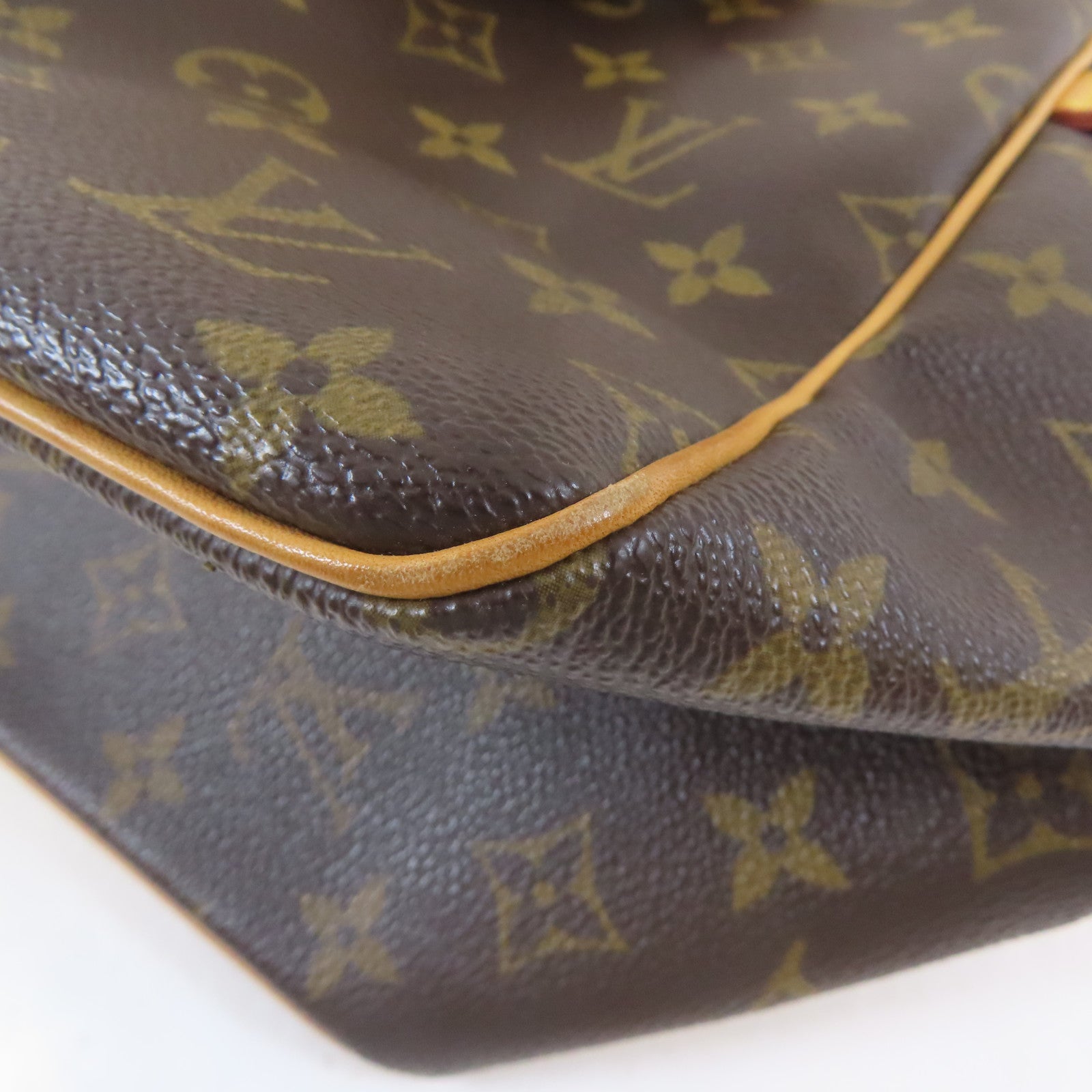 LOUIS VUITTON Monogram Batignolles金扣手挽袋啡色