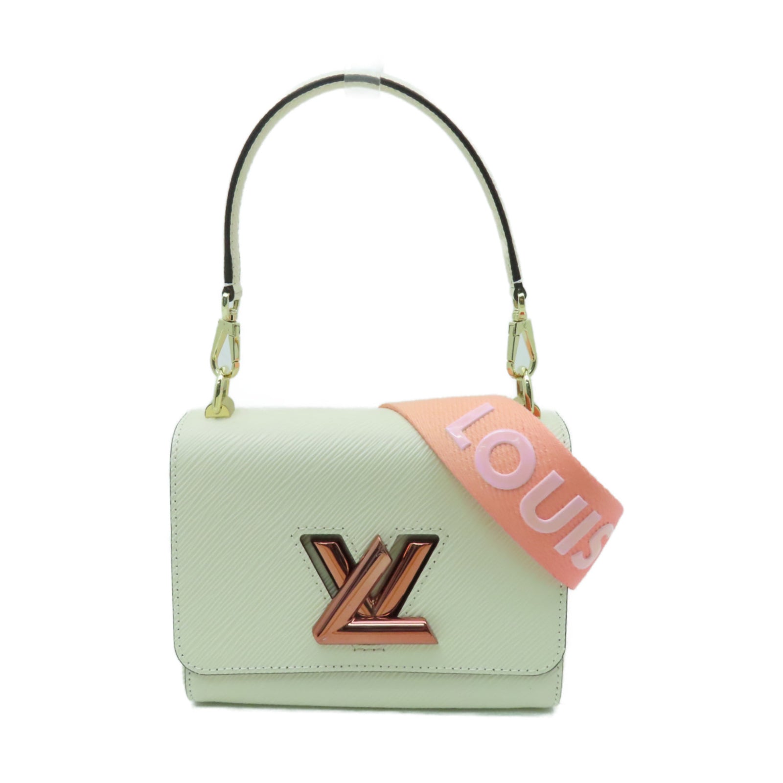 LOUIS VUITTON 【激減優惠】Epi Twist PM金扣手挽肩背兩用袋白色