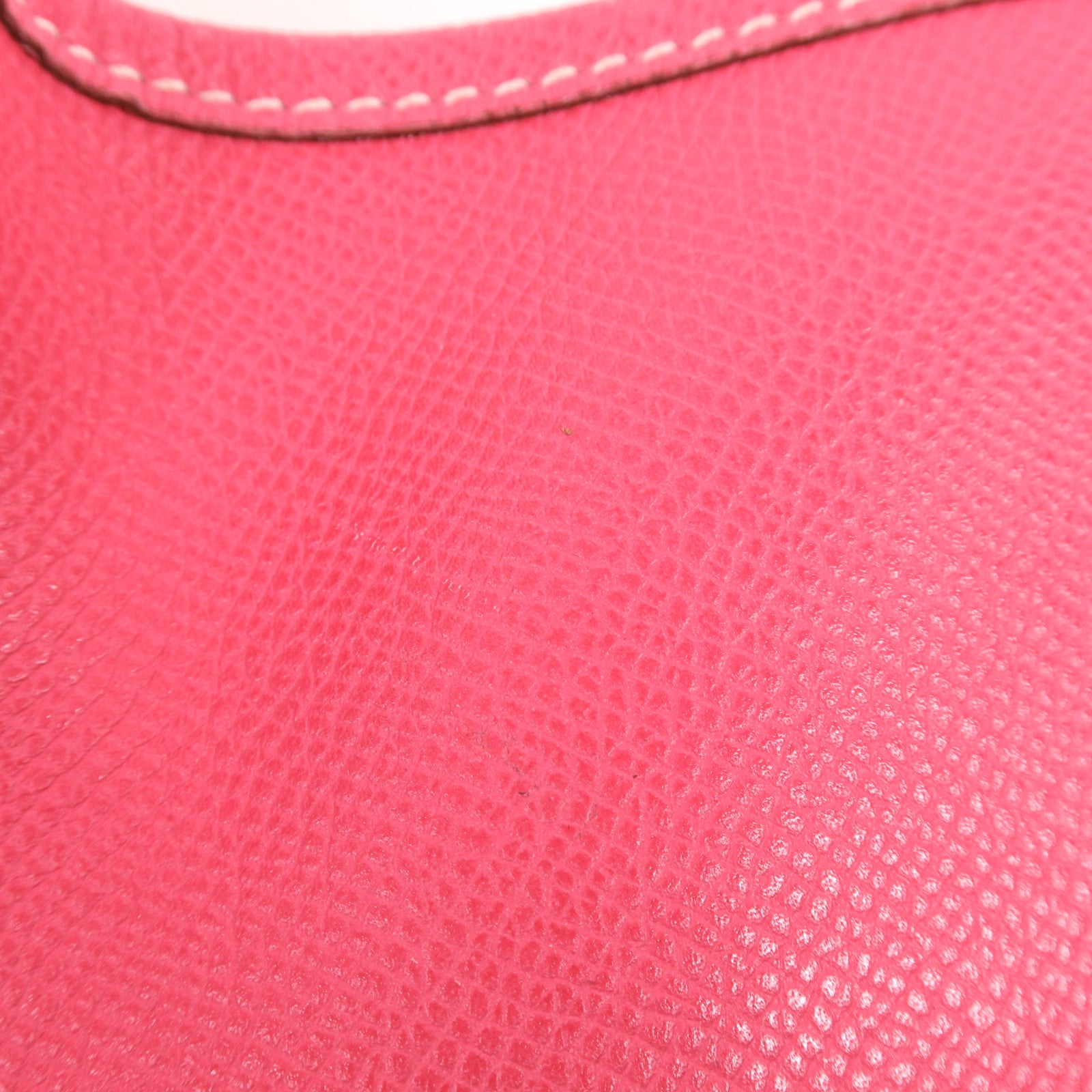 HERMES Epsom皮革Evelyne GM銀扣肩背袋Rose Tyrien