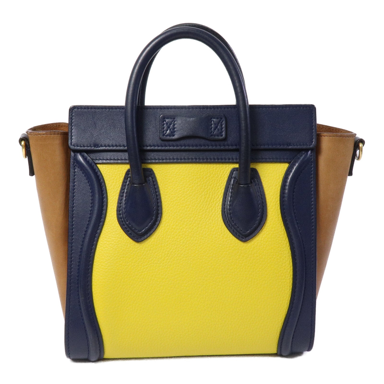 CELINE 牛皮皮革Nano Luggage手挽肩背兩用袋