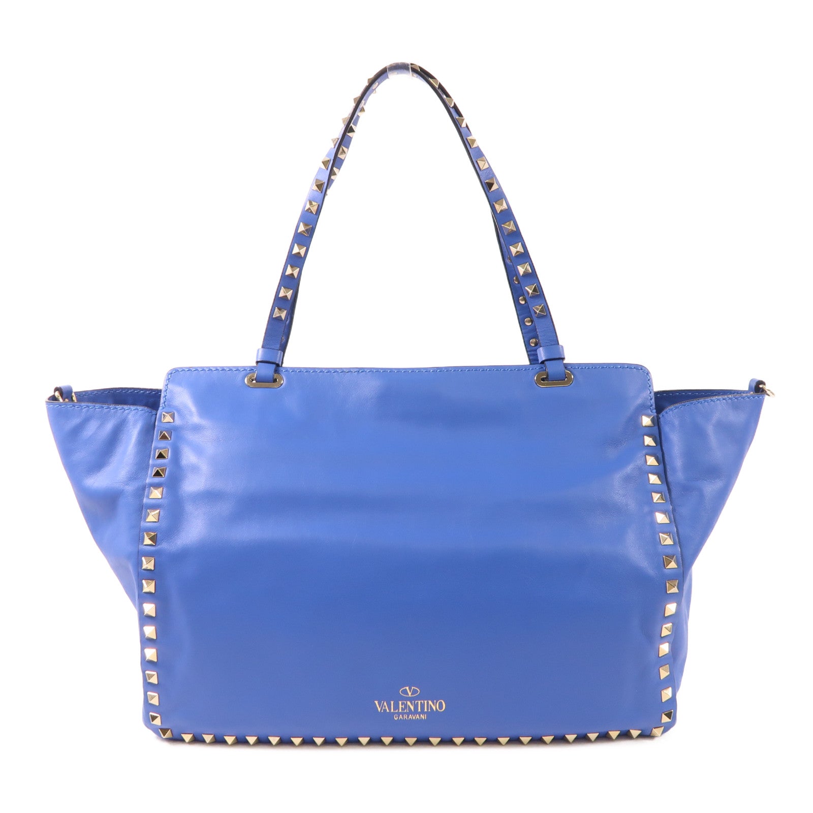 Valentino 【激減優惠】牛皮皮革2 Way Shoulder Bag金扣手挽肩背兩用袋