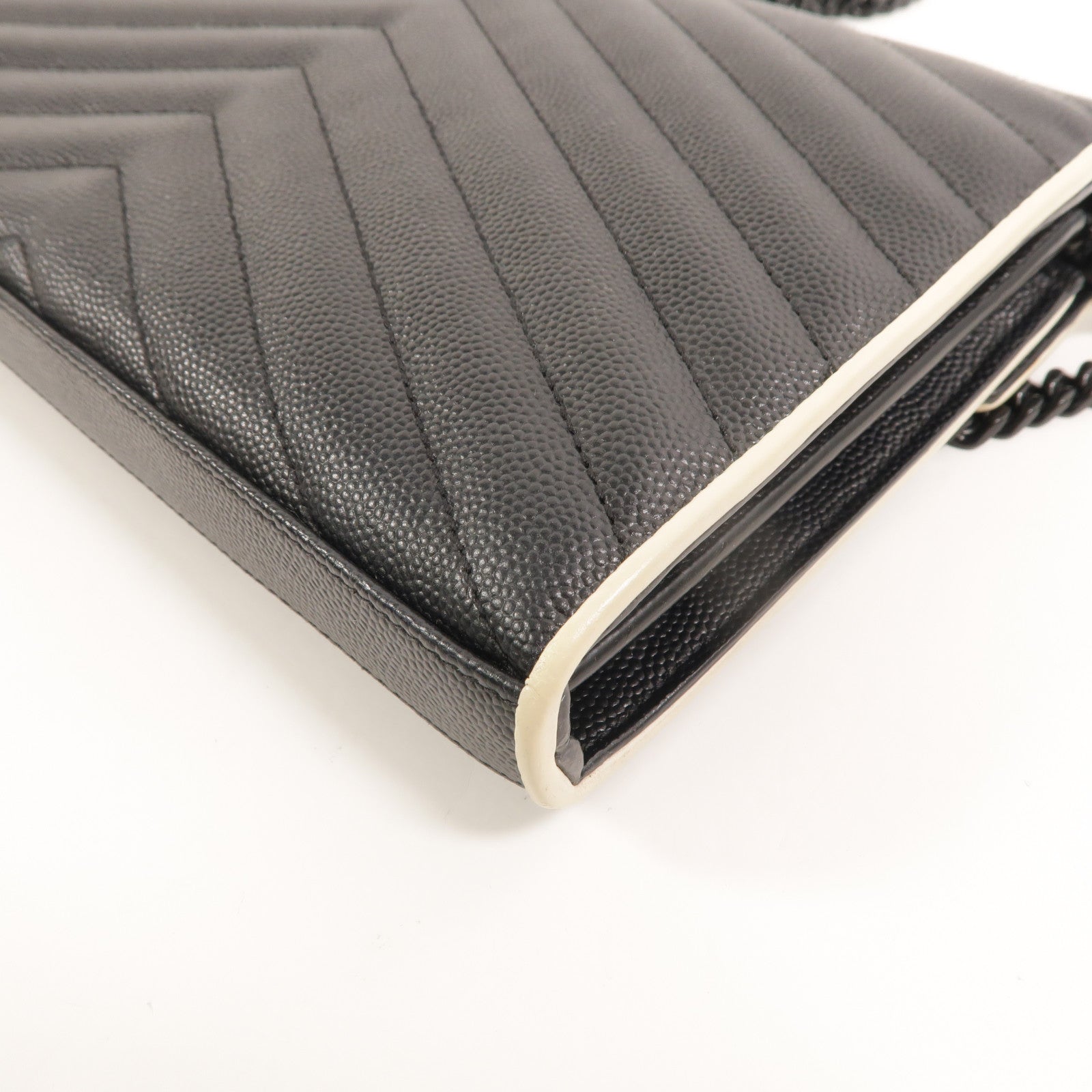 SAINT LAURENT 牛皮皮革Cassandre Chain Wallet肩背袋