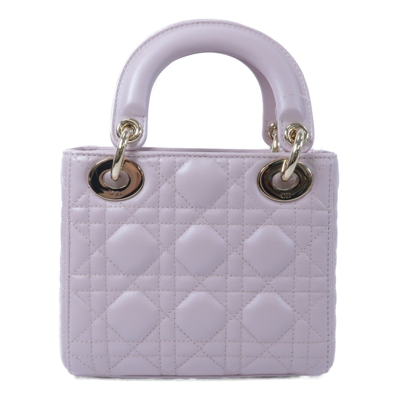 Dior 羊皮皮革Lady Dior Mini手挽肩背兩用袋