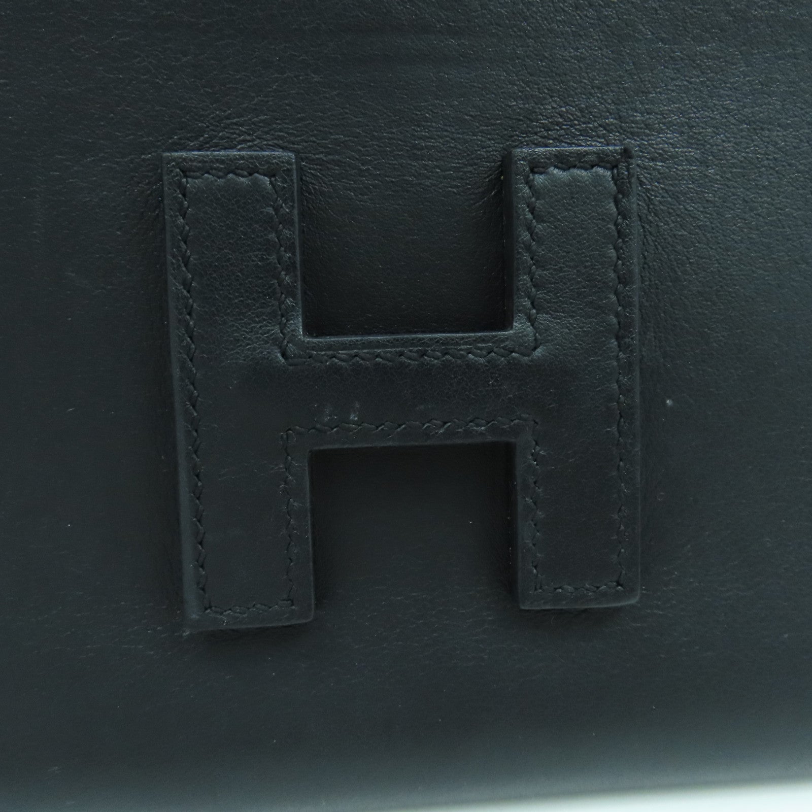 HERMES 【清倉大減價】Swift皮革Jige手拿包黑色