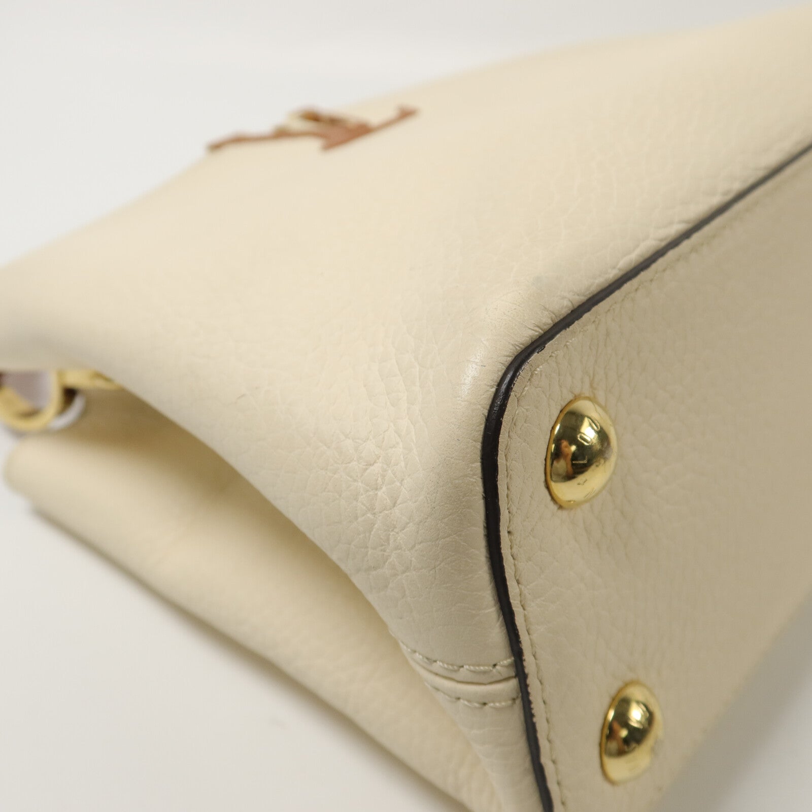LOUIS VUITTON 牛皮皮革Capucines BB手挽肩背兩用袋