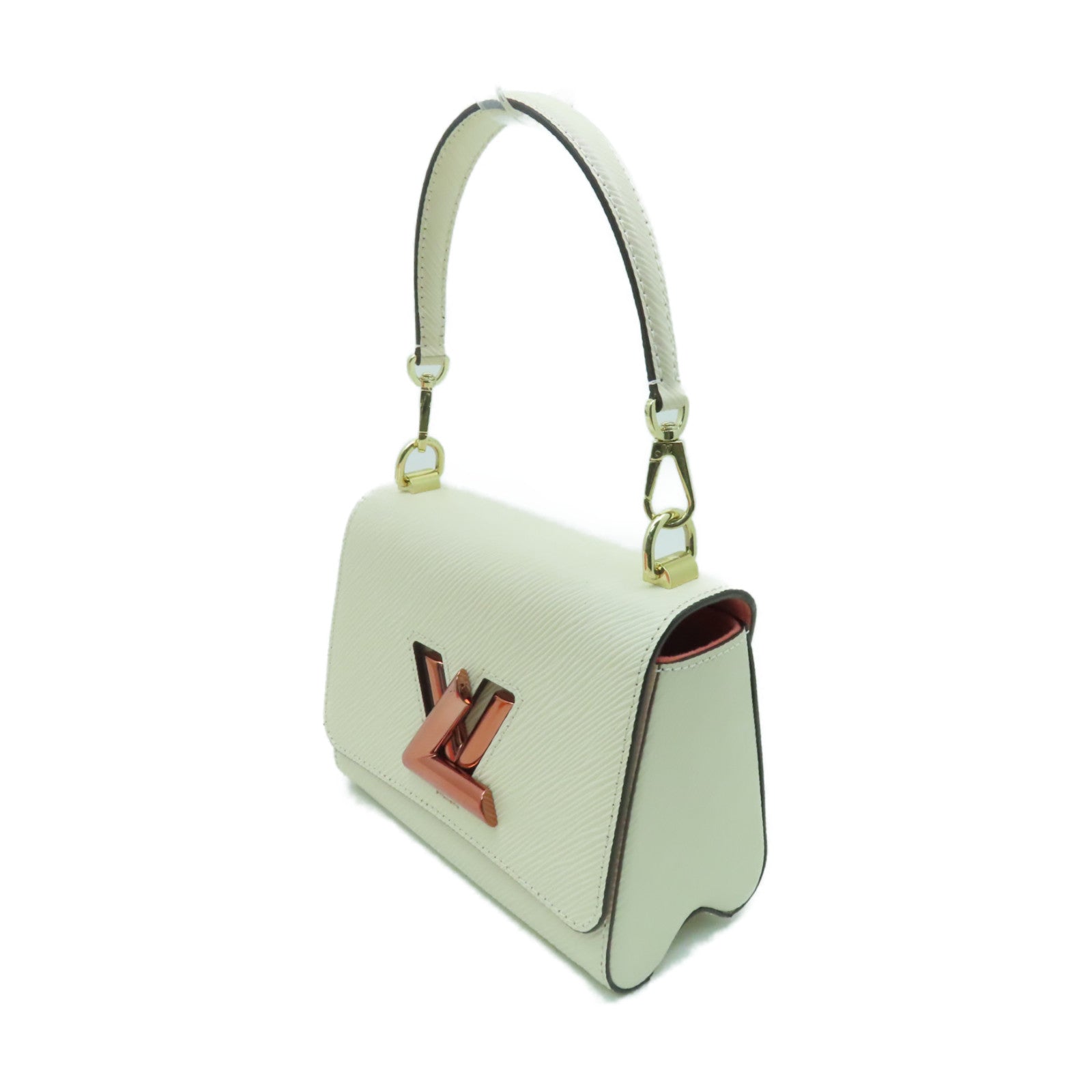 LOUIS VUITTON 【激減優惠】Epi Twist PM金扣手挽肩背兩用袋白色