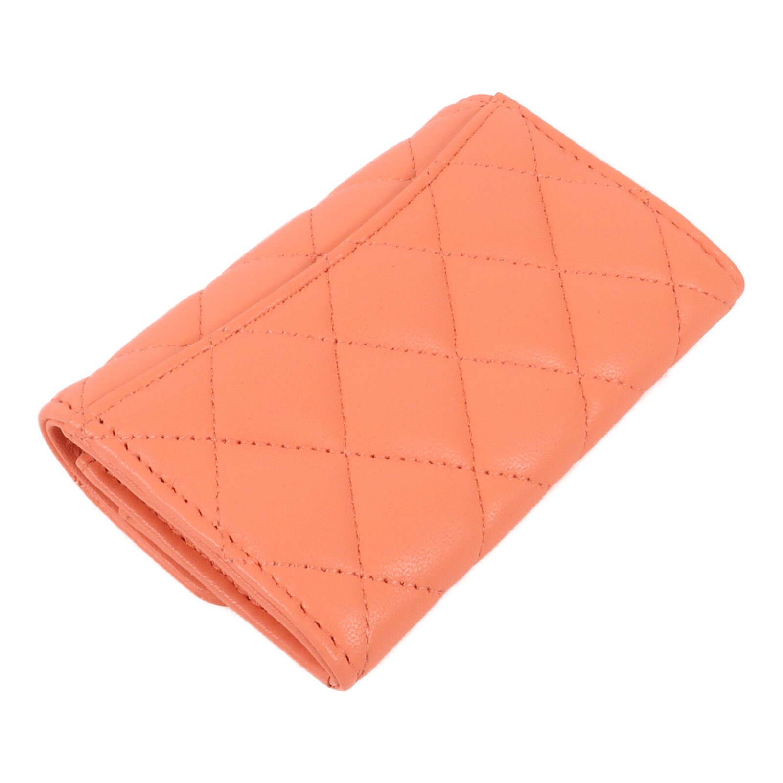 CHANEL 羊皮皮革Card Case金扣卡片套