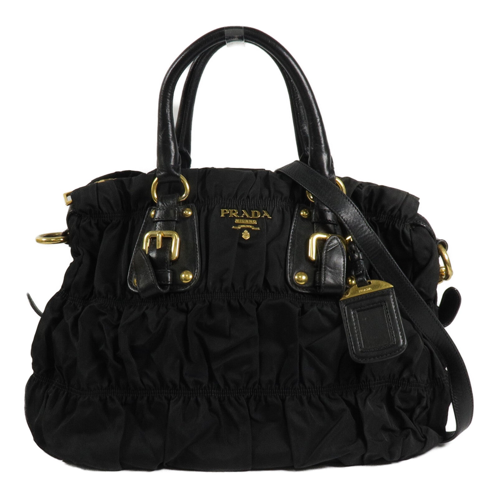 PRADA 尼龍Tessuto Gaufre 2 Way手挽肩背兩用袋