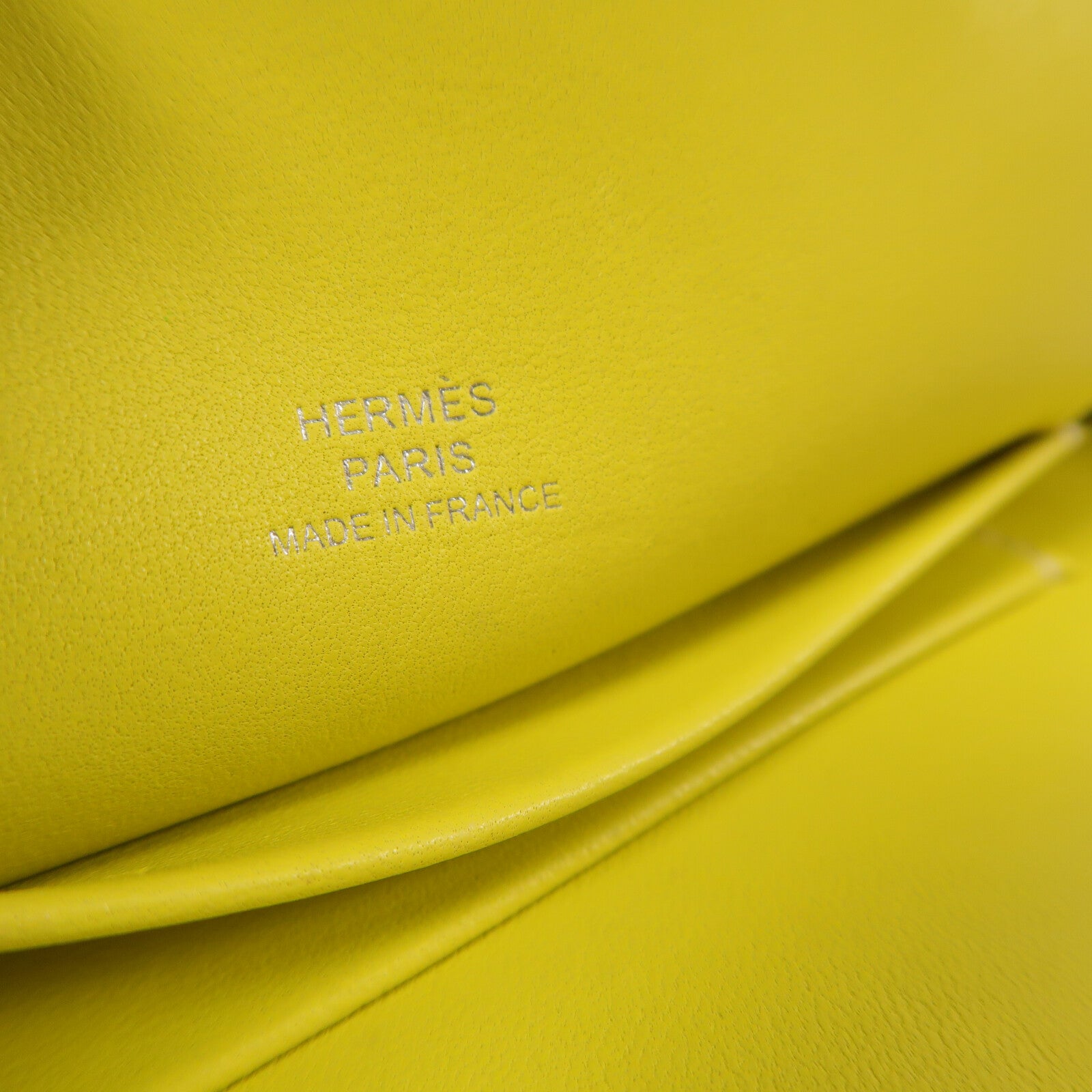 HERMES Chevre皮革Lemon Tutti Frutti Clutch手拿包Lime
