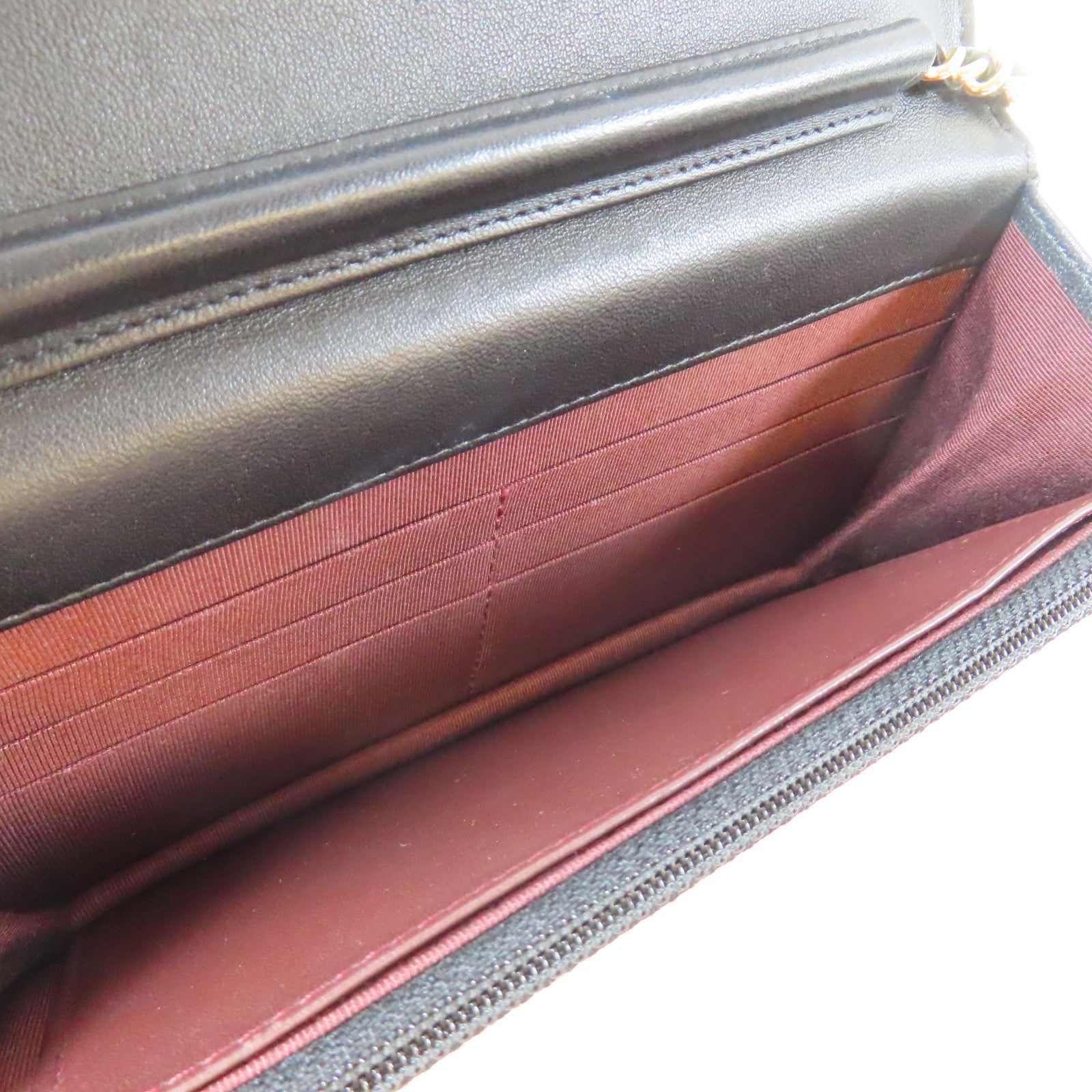 CHANEL 【激減優惠】菱格羊皮皮革WOC Wallet On Chain銀扣鏈帶肩背袋黑色