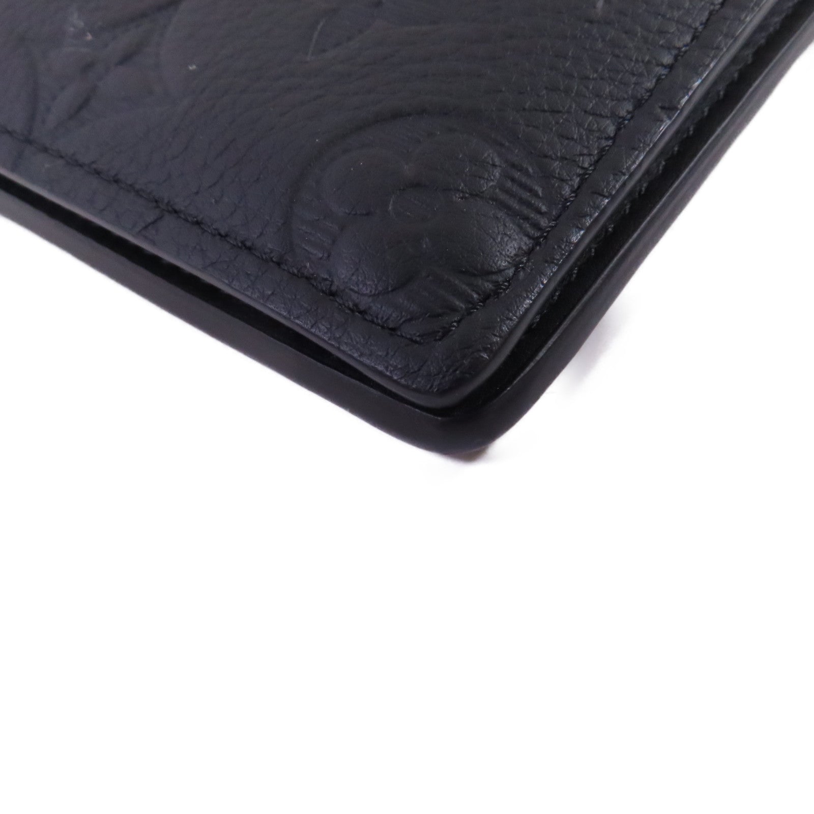 LOUIS VUITTON Monogram Shadow Brazza Wallet長錢包黑色