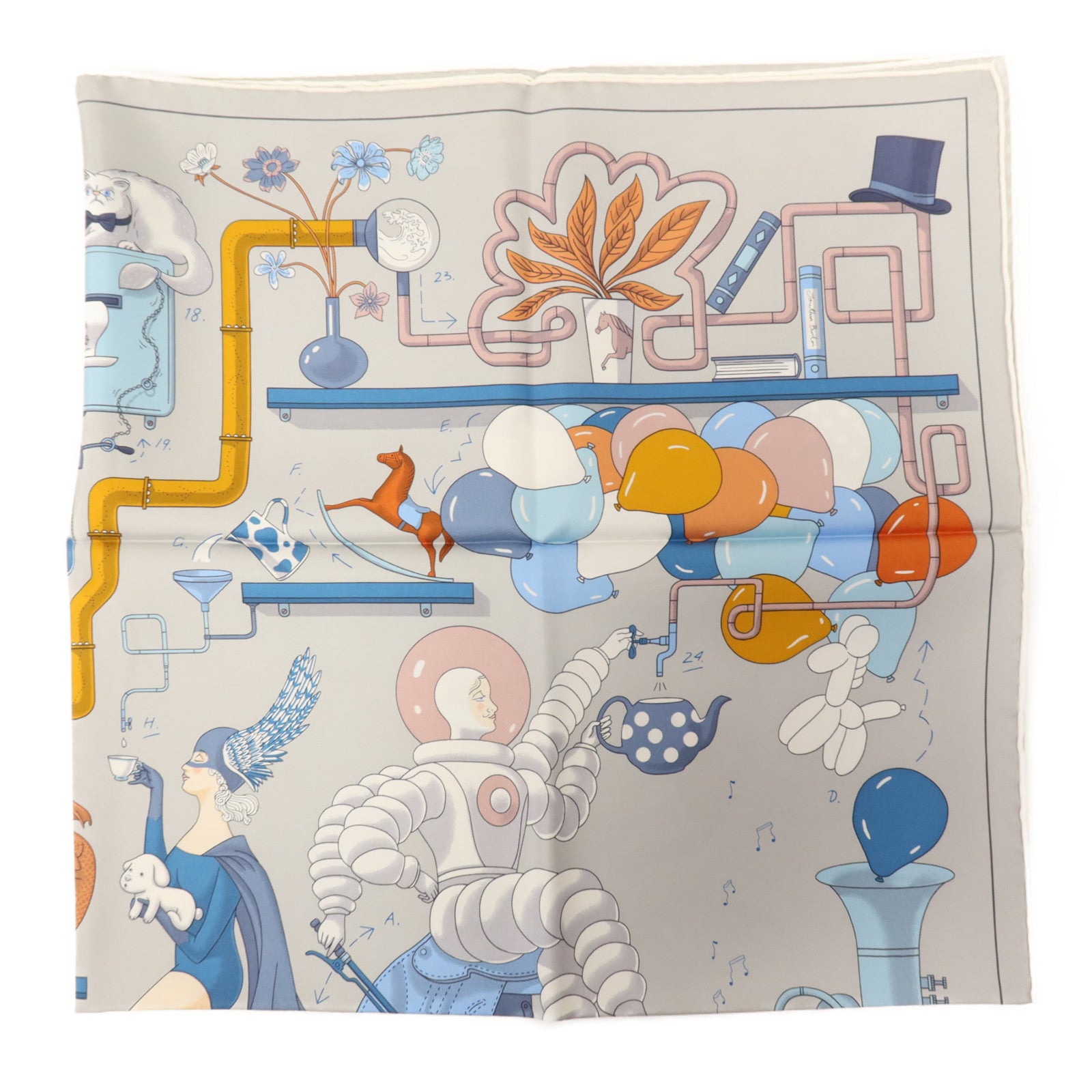 HERMES 絲質Scarf絲巾