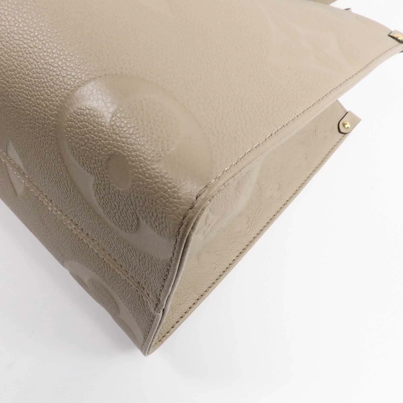 LOUIS VUITTON Monogram Empreinte On The Go MM金扣手挽肩背兩用袋