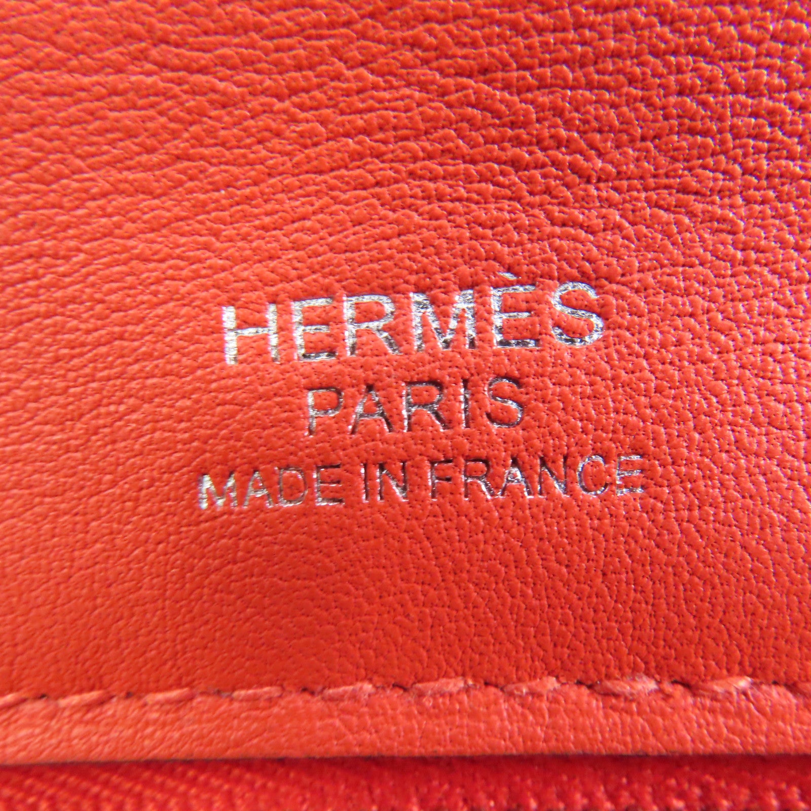 HERMES Clemence皮革24/24 29cm銀扣手挽肩背兩用袋紅色