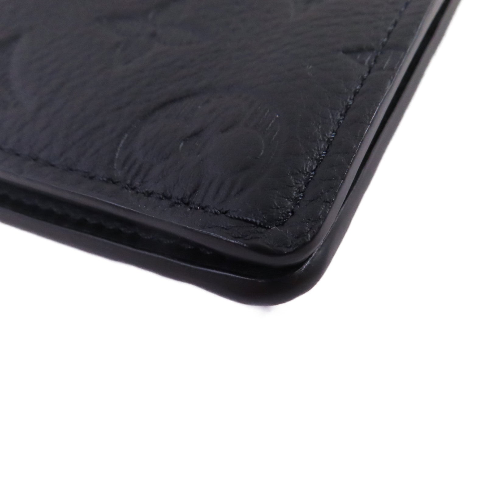 LOUIS VUITTON Monogram Shadow Brazza Wallet長錢包黑色