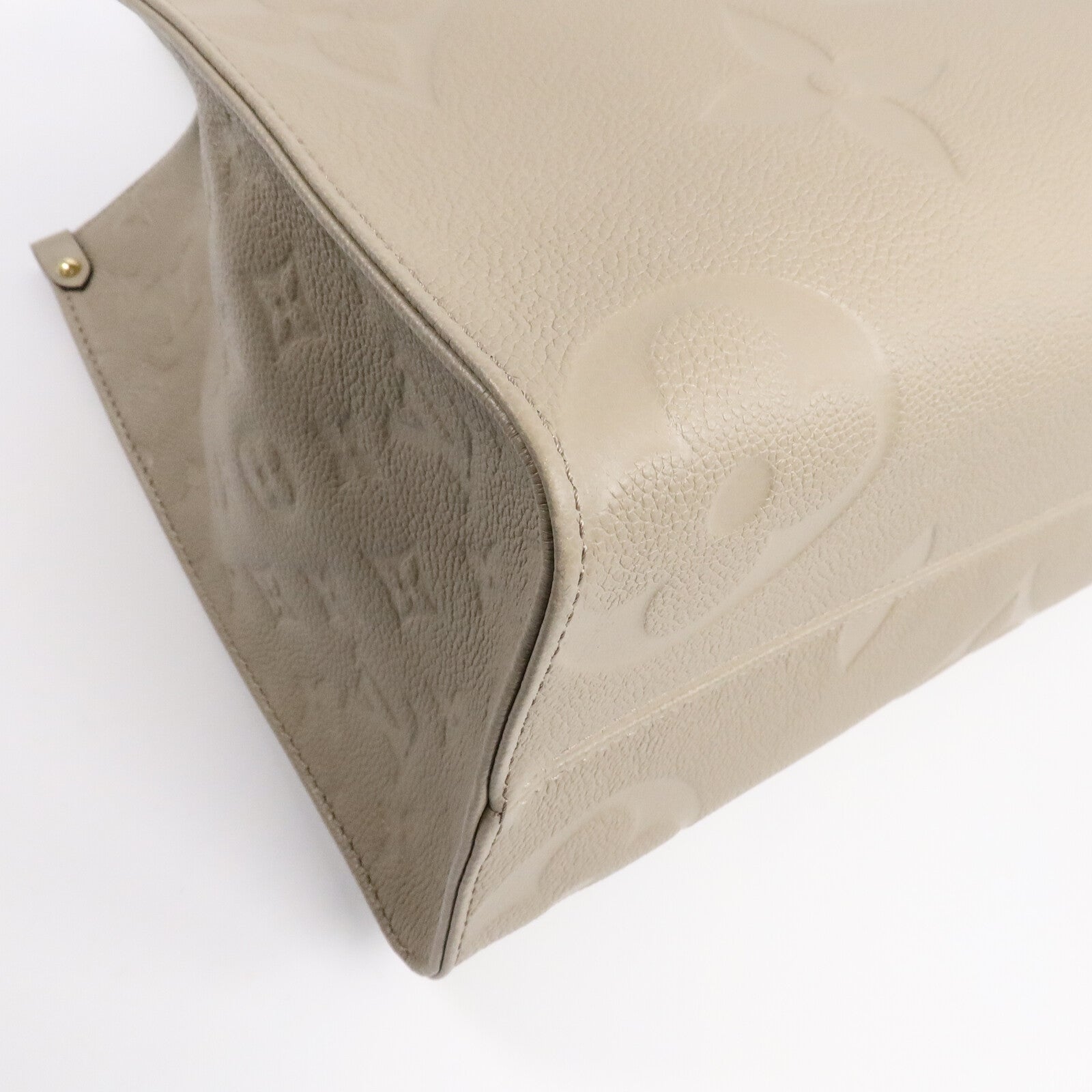 LOUIS VUITTON Monogram Empreinte On The Go MM金扣手挽肩背兩用袋