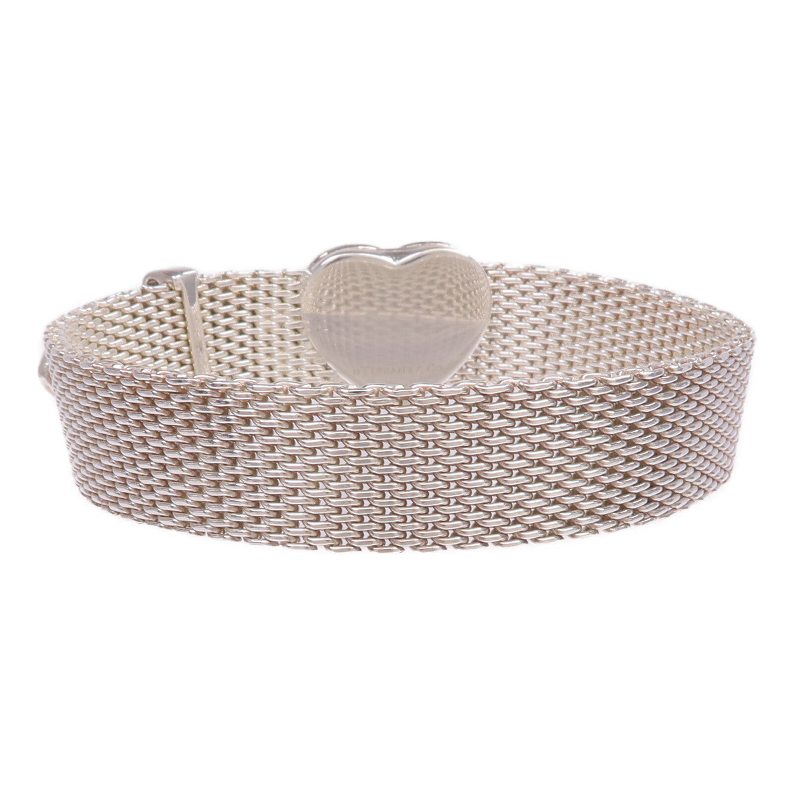 TIFFANY＆CO 925純銀Hearbuckle Mesh Bracelet手鐲