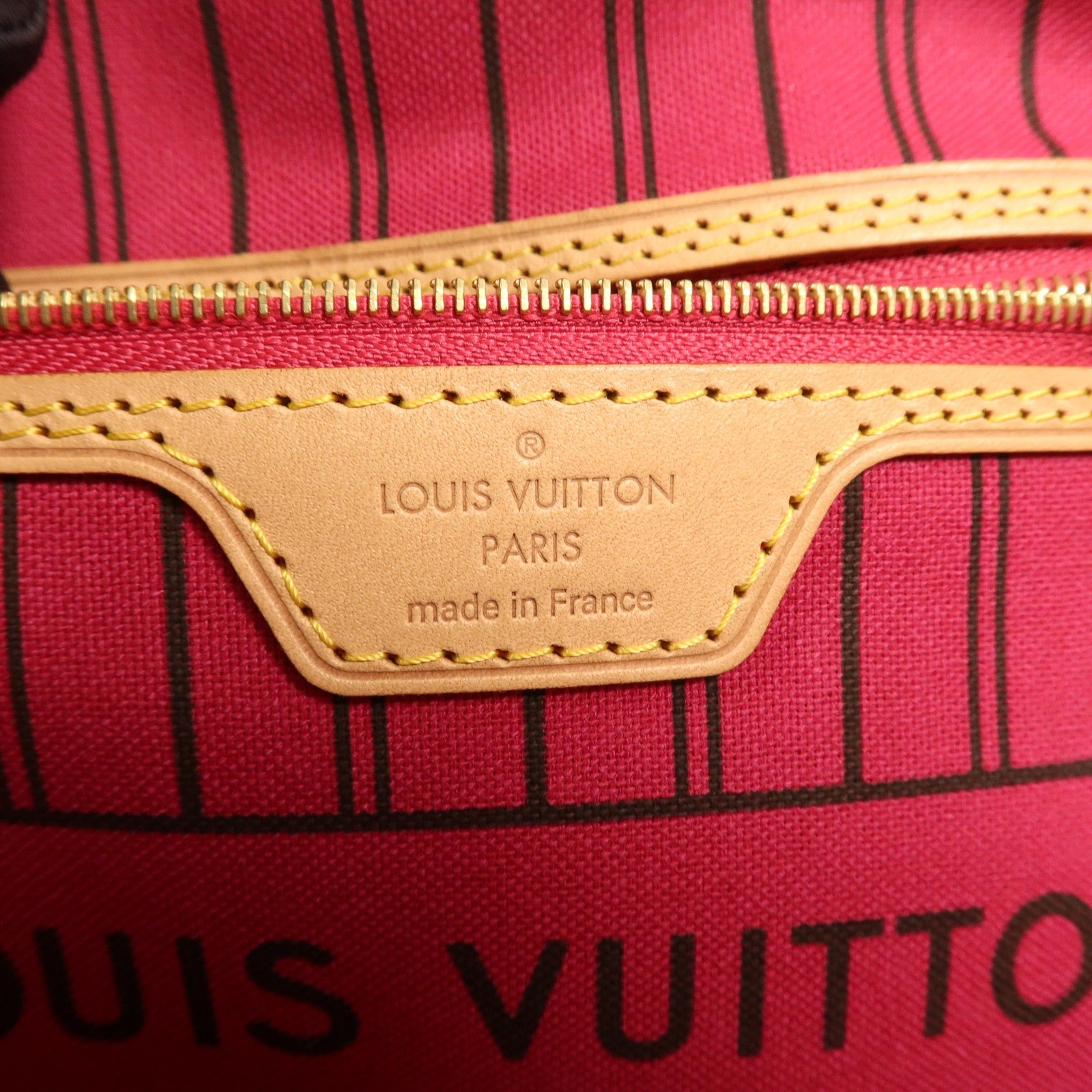 LOUIS VUITTON Monogram Neverfull PM金扣手挽袋