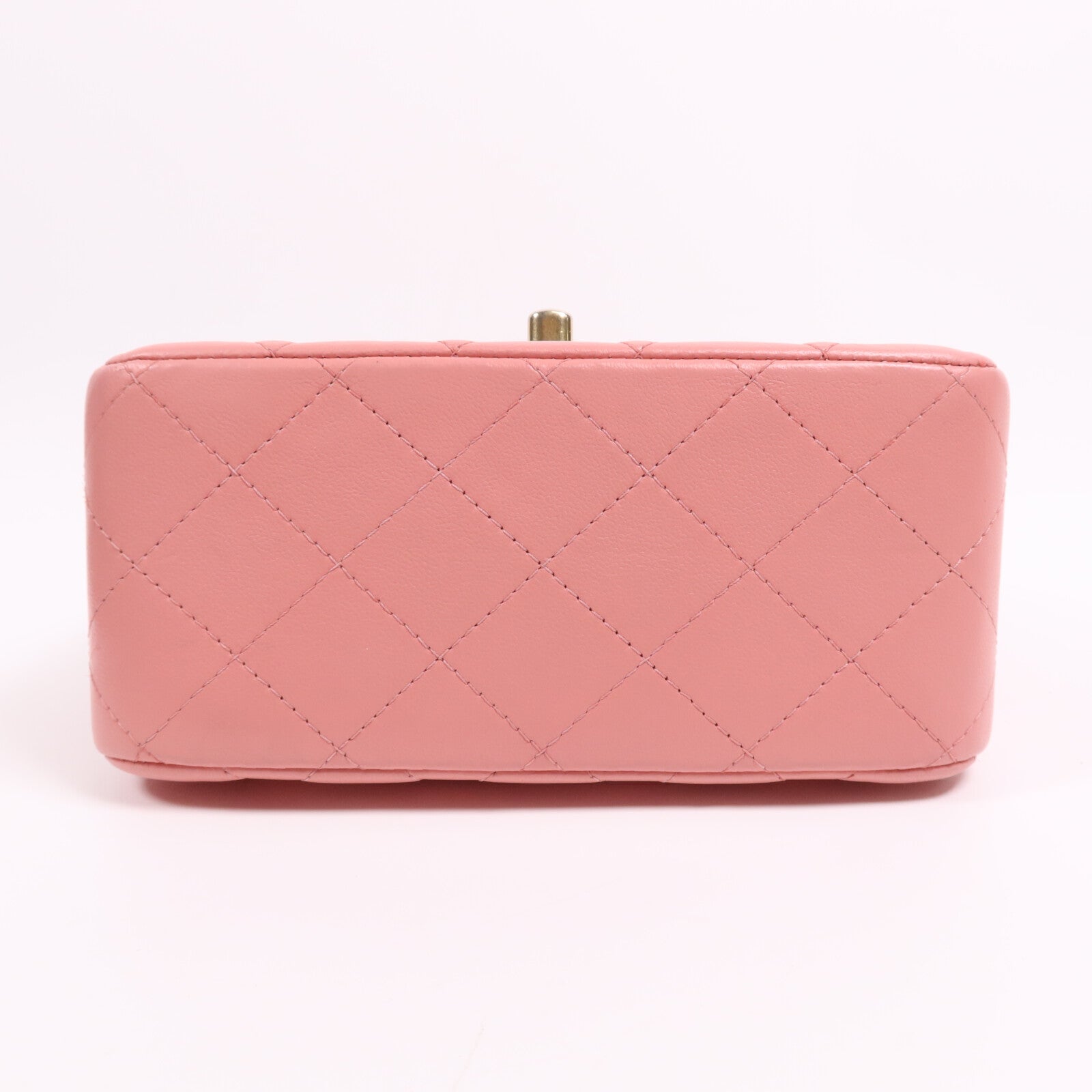 CHANEL 羊皮皮革Mini Classic 17金扣鏈帶肩背袋