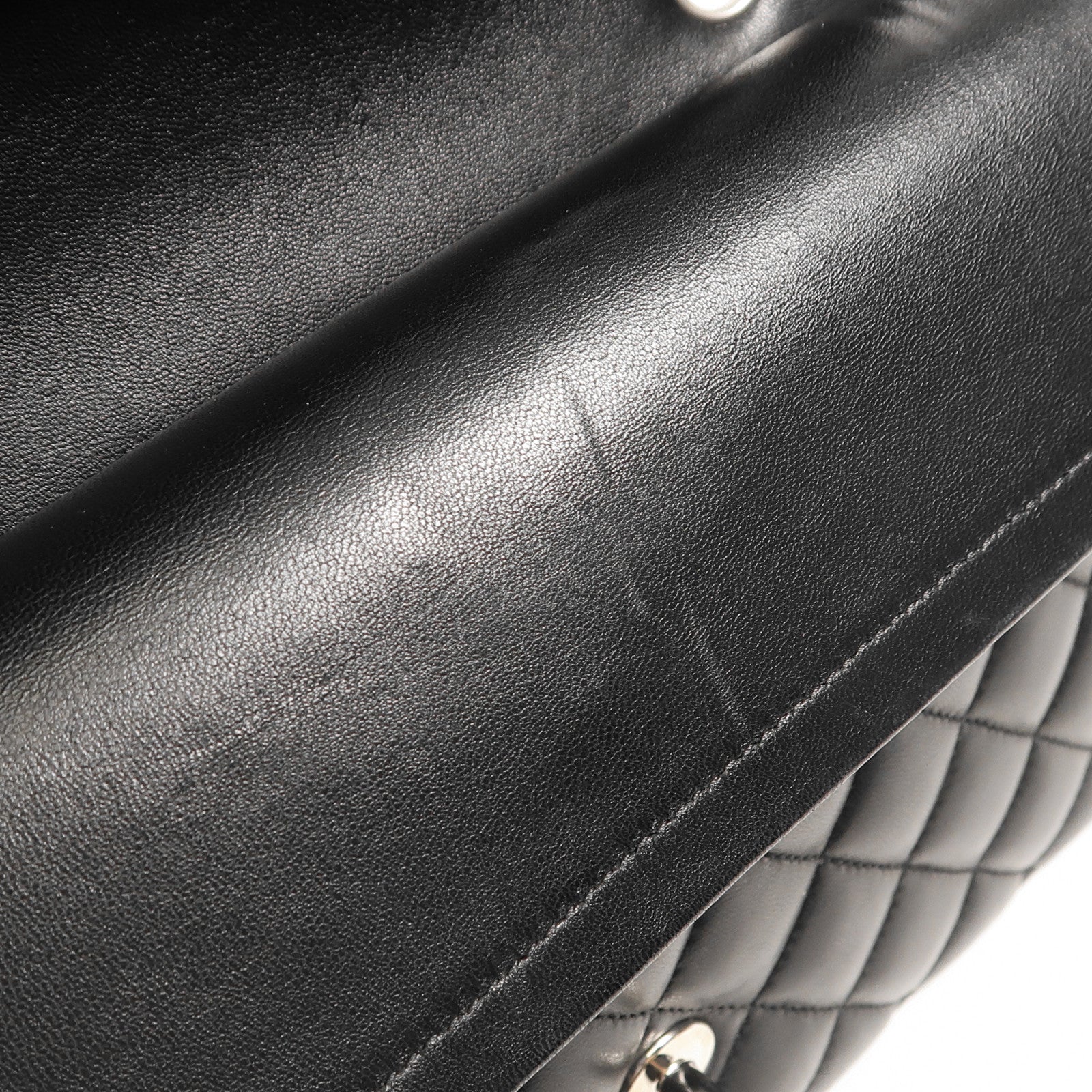 CHANEL 羊皮皮革Classic 25銀扣鏈帶肩背袋