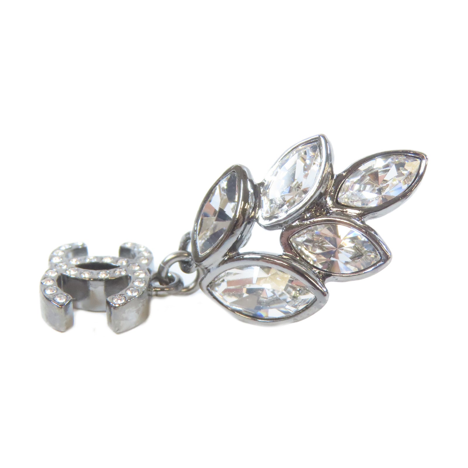 CHANEL 【激減優惠】PVC/金屬Earrings耳環銀色