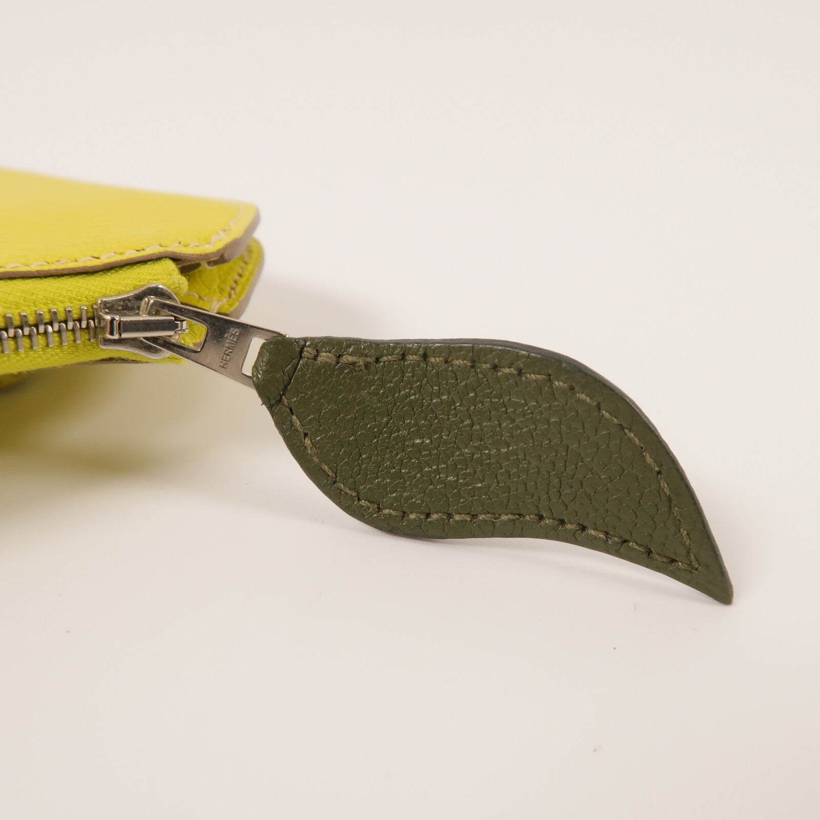 HERMES Chevre皮革Lemon Tutti Frutti Clutch手拿包Lime