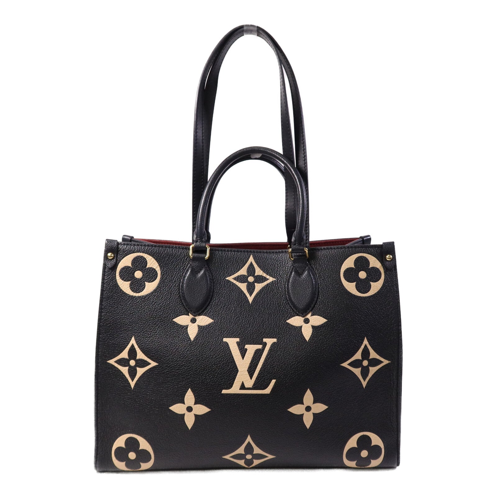 LOUIS VUITTON Monogram Empreinte On The GO金扣手挽肩背兩用袋