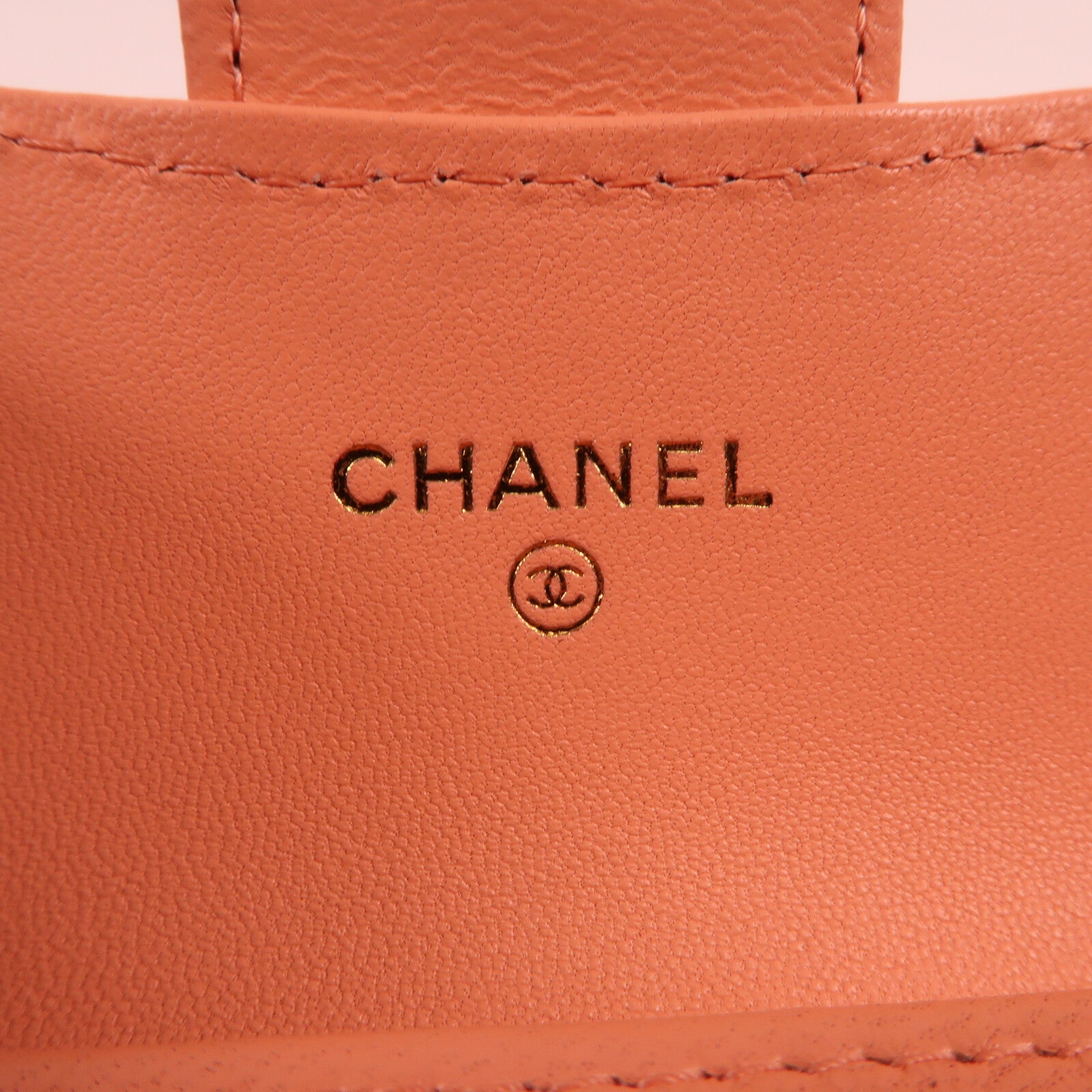 CHANEL 羊皮皮革Card Case金扣卡片套
