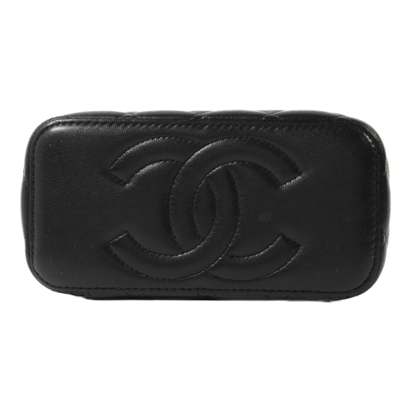 CHANEL 羊皮皮革Vanity Case With Top Handle鏈帶手挽肩背兩用袋