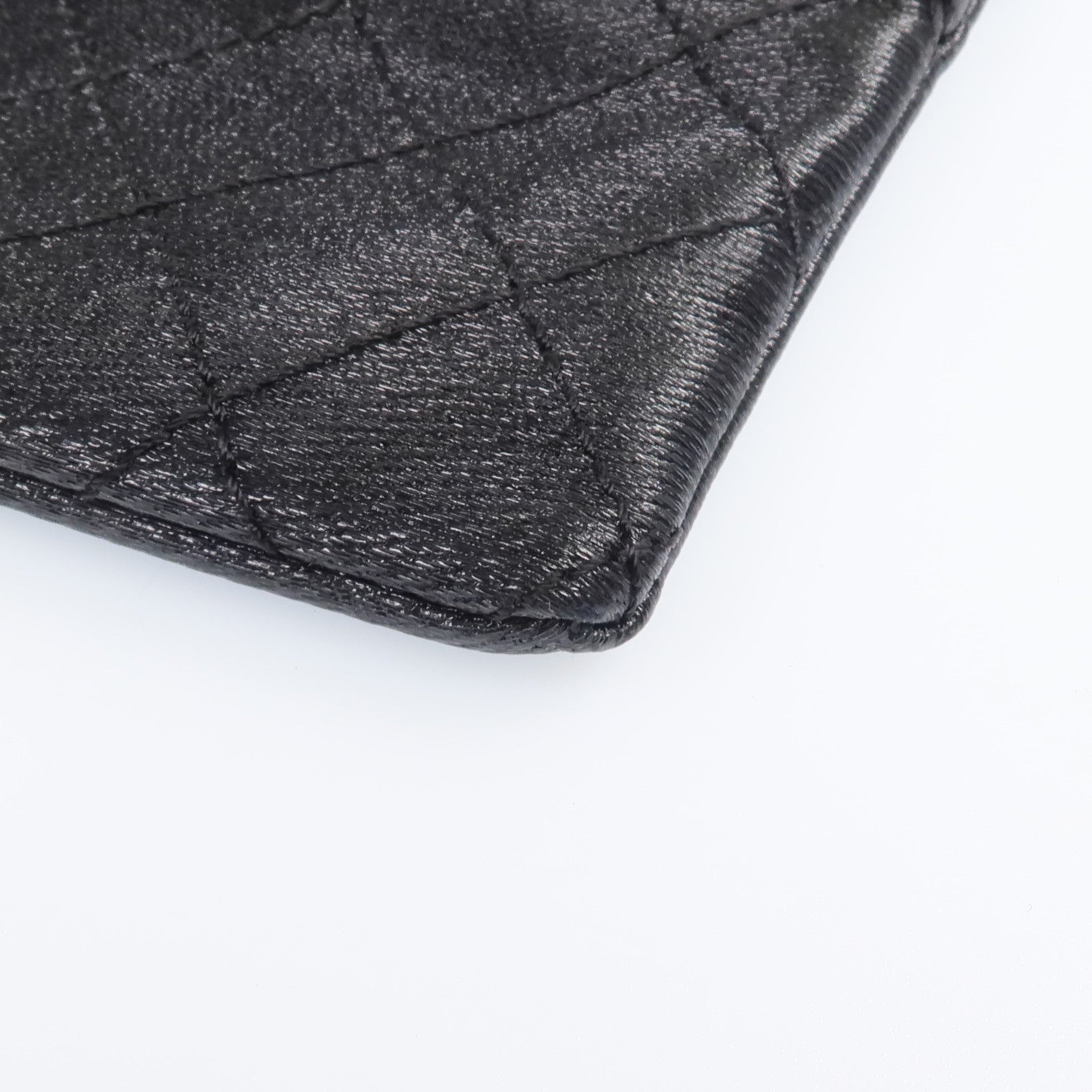 CHANEL 帆布Pouch銀扣手拿包