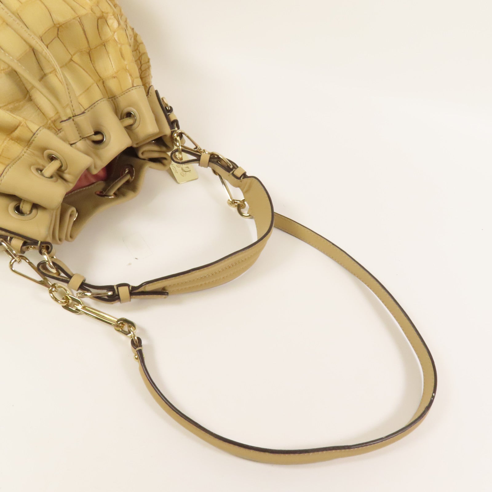 COACH 牛皮皮革2way Shoulder Bag金扣手挽肩背兩用袋